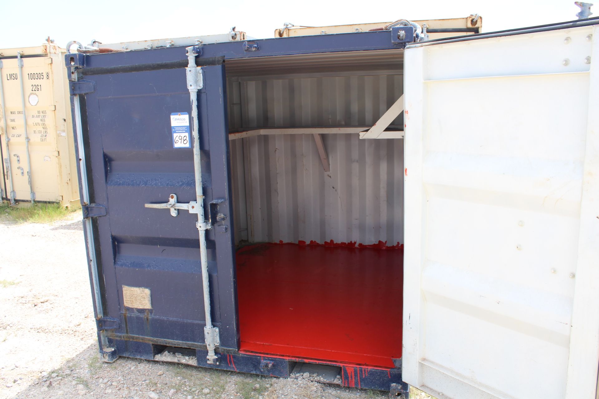 10' Blue Storage Container; Empty