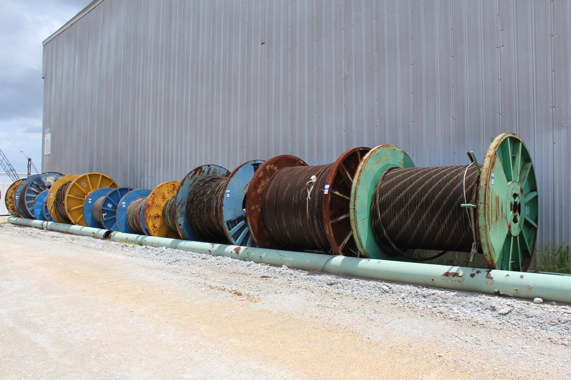 Spools Of Wire Rope ; (Outside West Side Of Shop) - Image 5 of 5