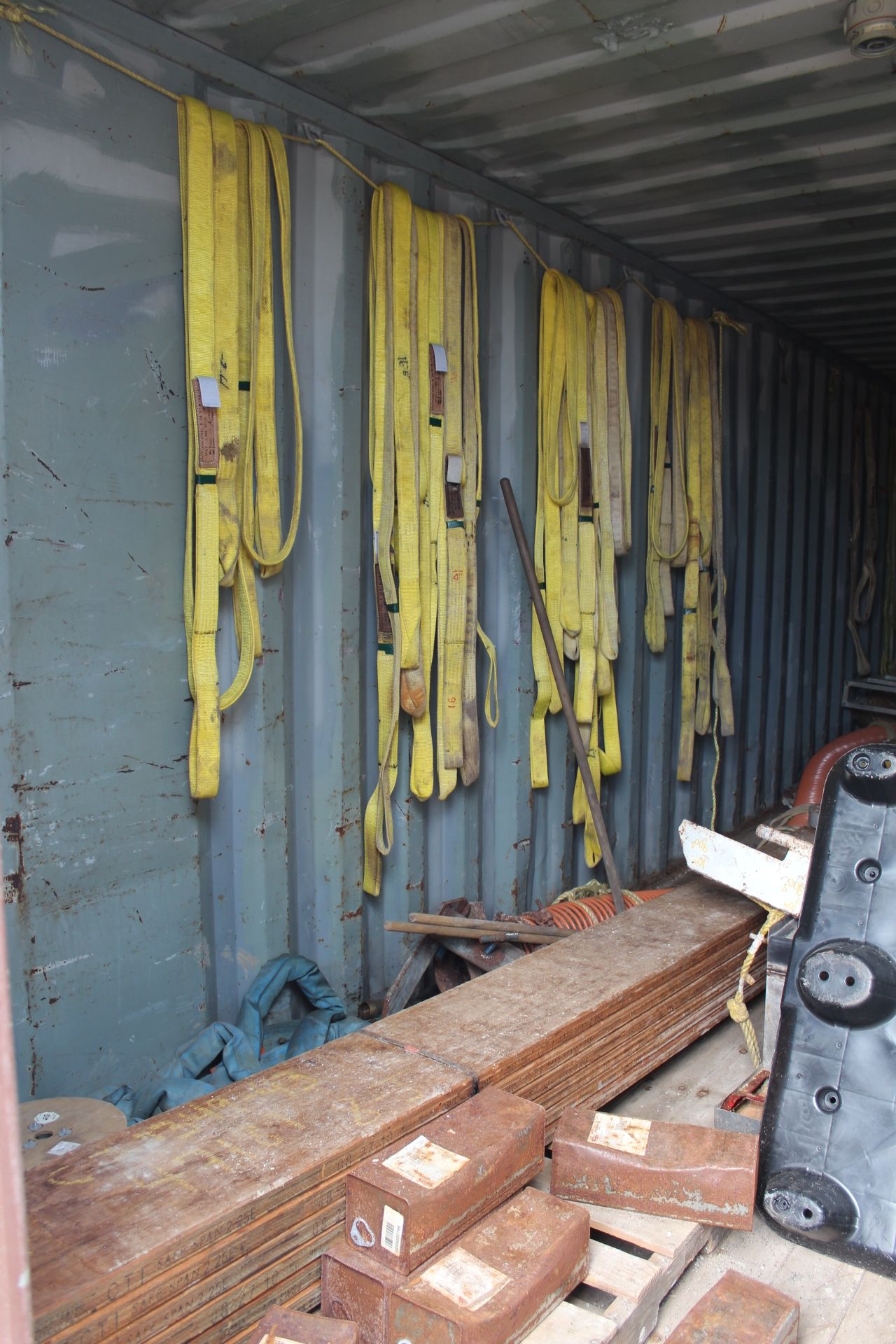 Container Of Slings, Dive Gear, Boat Gear, Scaffold Planks, etc. ; 40' Container # 103 - Image 3 of 3