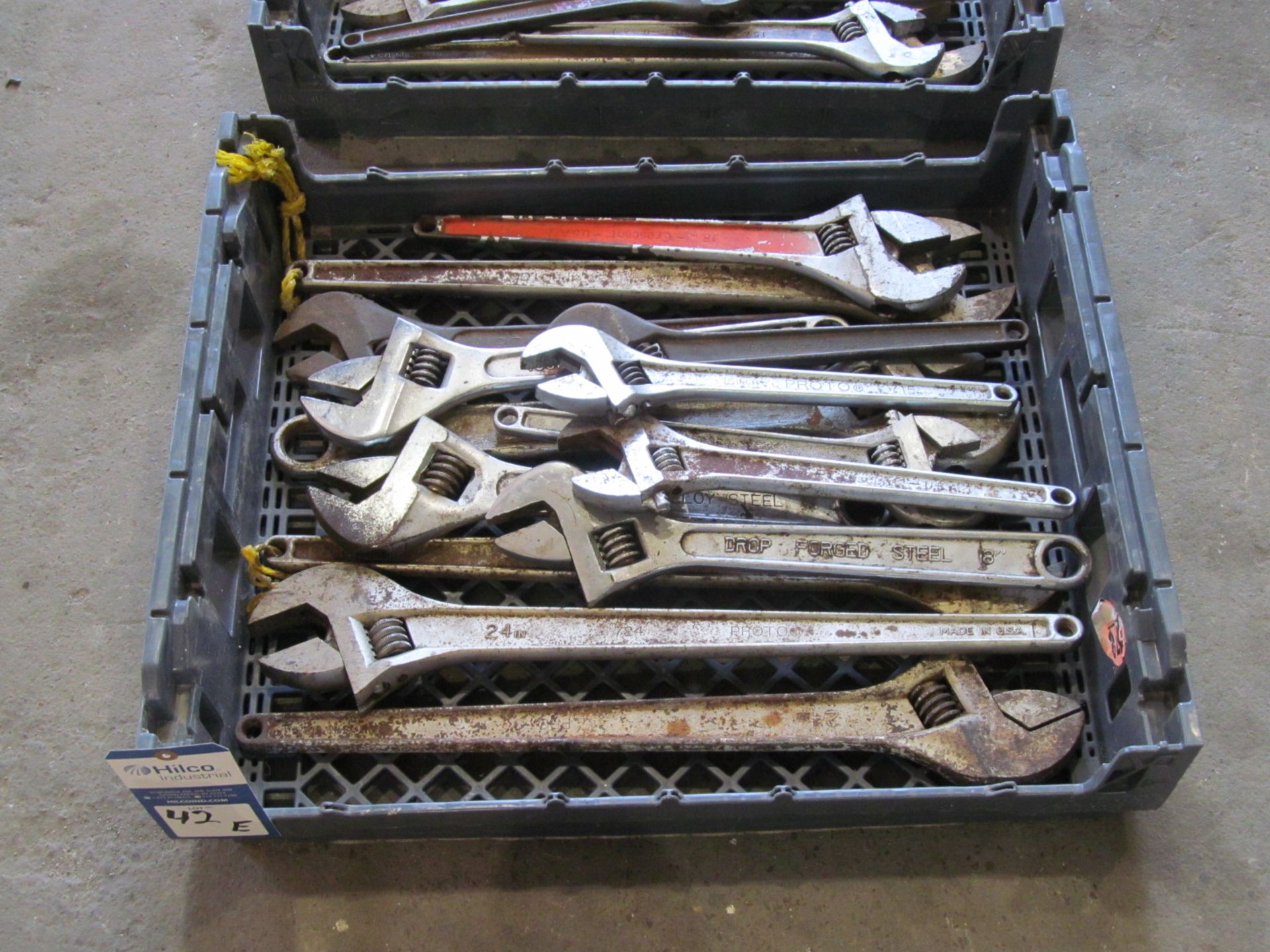 Adjustable Wrenches; (5) 24"; (5) 18"; (4) 15"