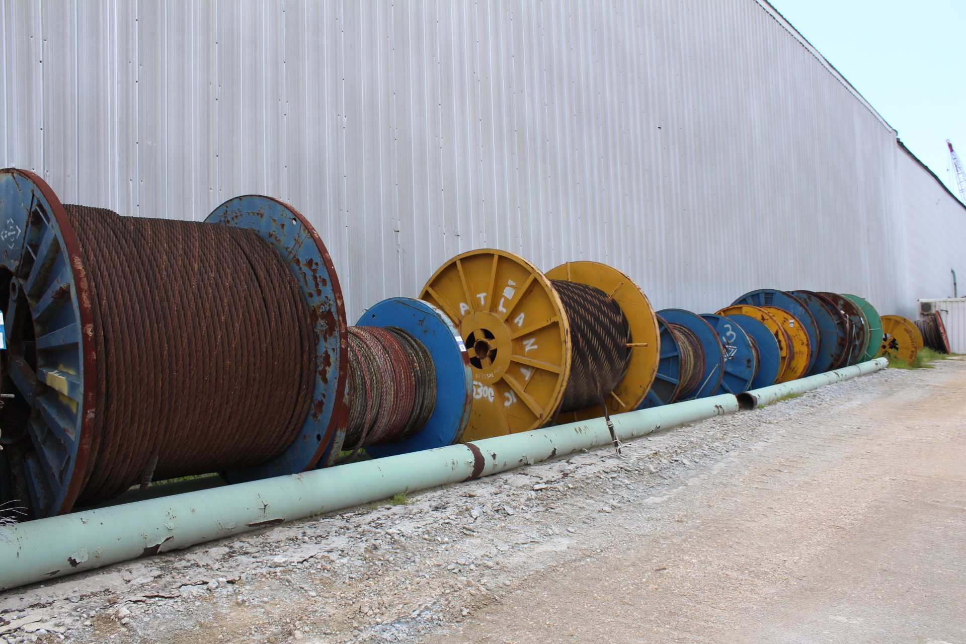 Spools Of Wire Rope ; (Outside West Side Of Shop) - Image 2 of 5