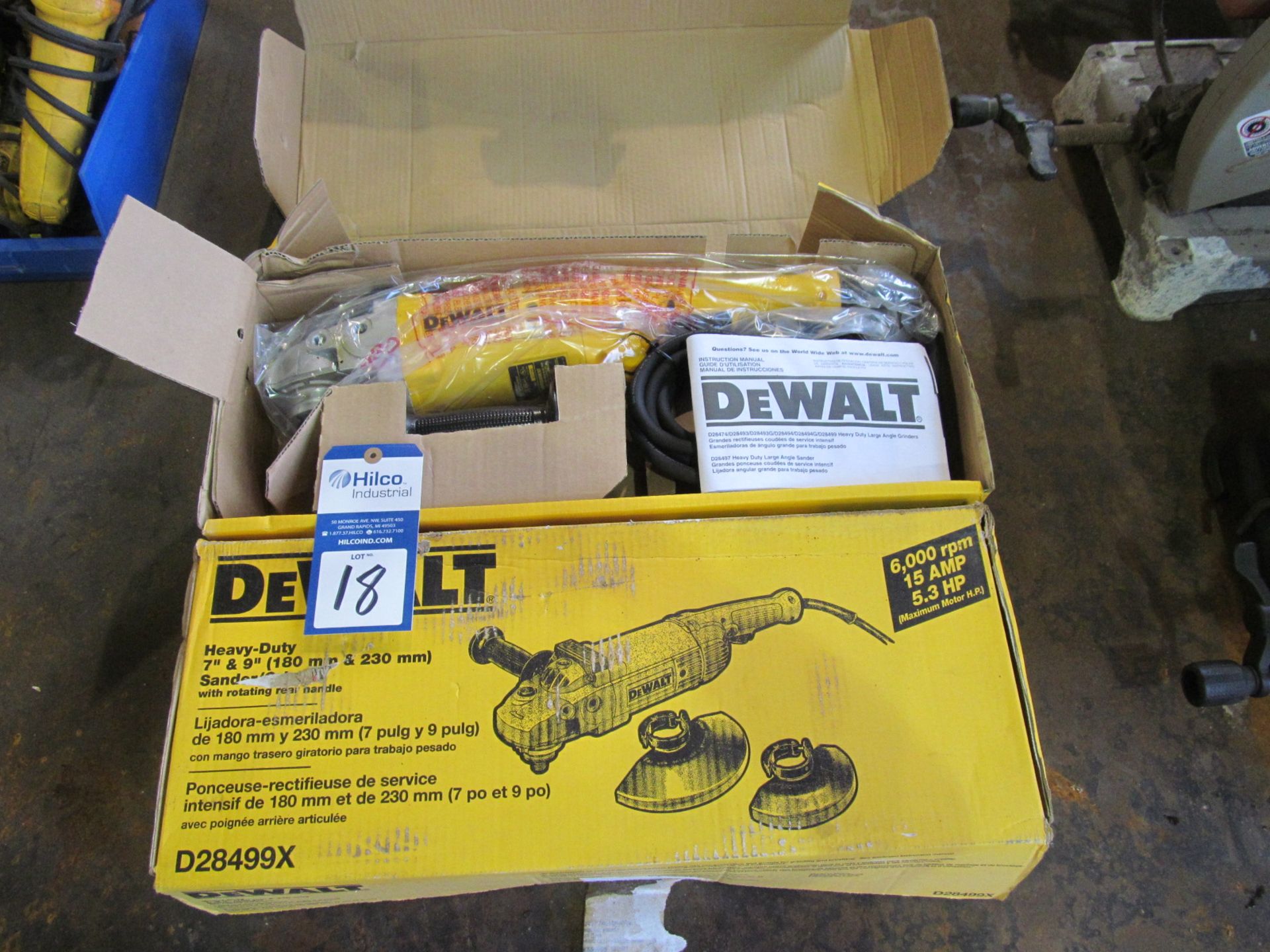 DeWalt Model D28499X 9" Angle Grinders; (NIB)