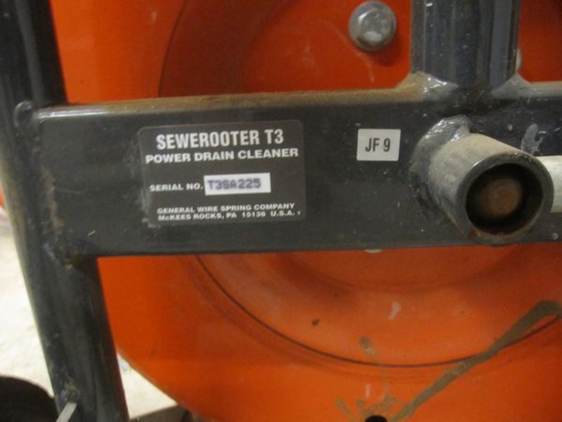 General Model Sewerooter T-3  Power Drain  Cleaner , Serial Number: T35A225 115 Volt (Location: - Image 5 of 5