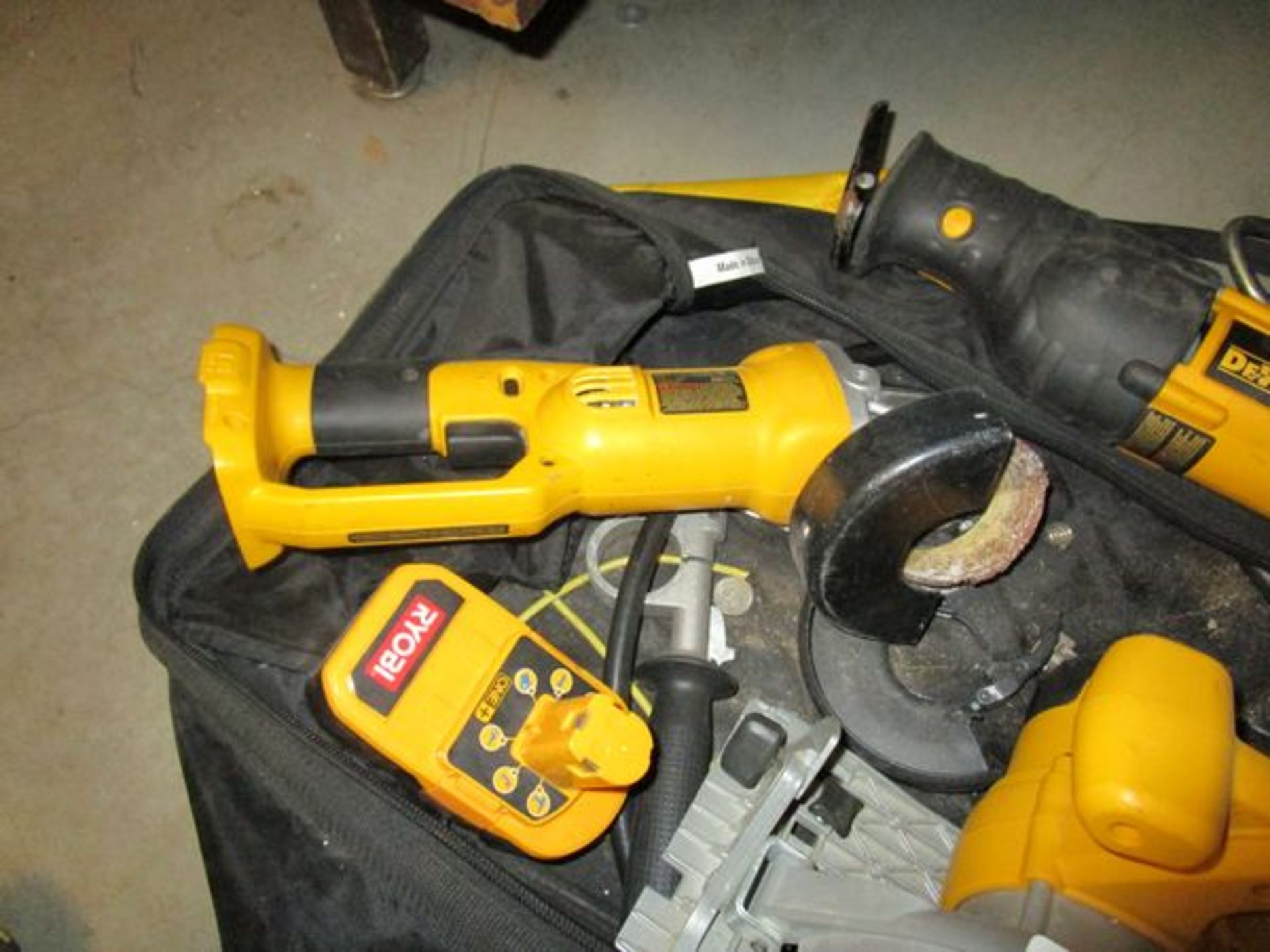 DeWalt Cordless Powered Hand Tools , to Include: (1) Reciprocating Saw(1) Disc Grinder(1) Circular - Image 4 of 4