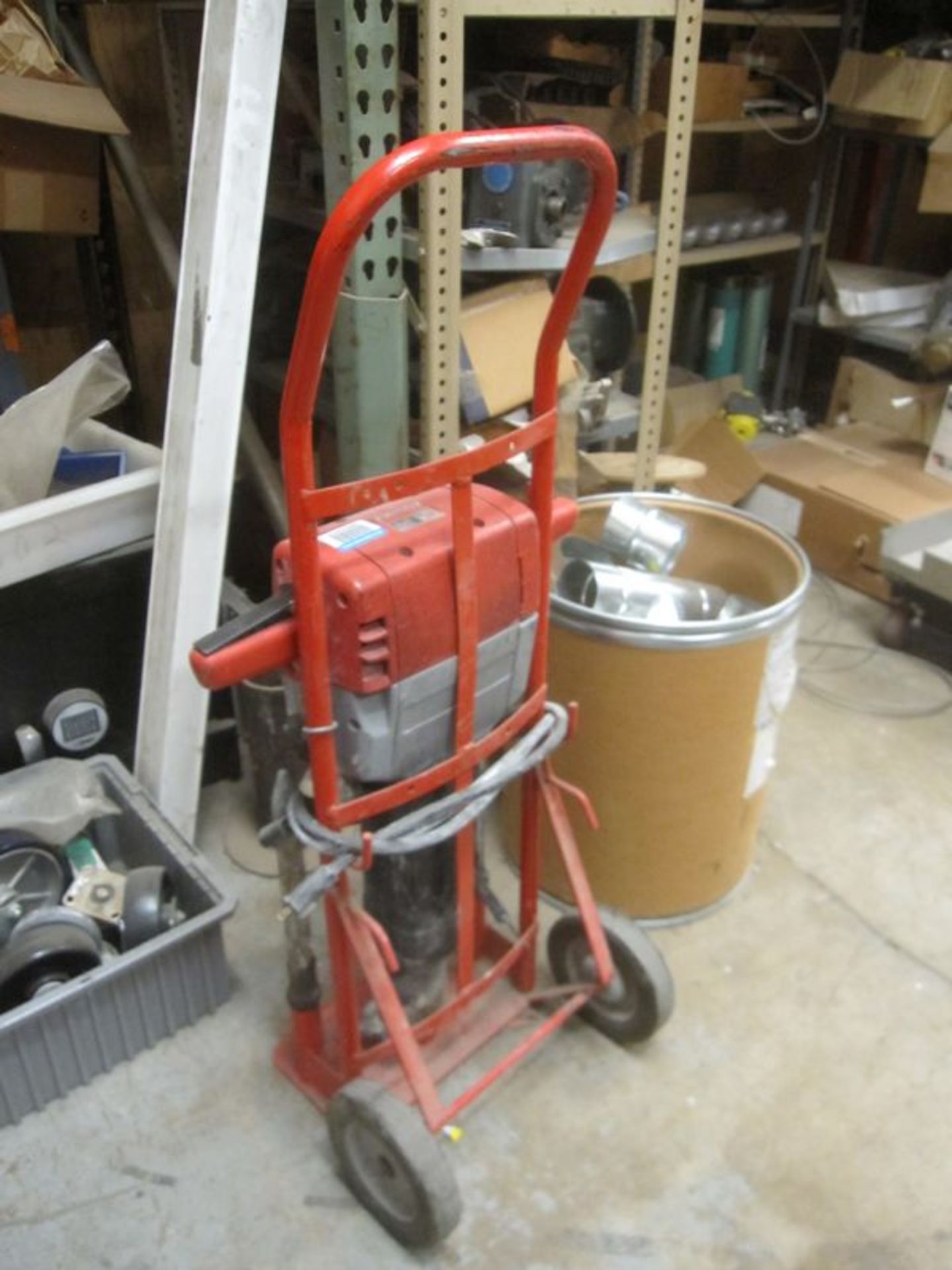 Milwaukee Model 5338  Electric Jack Hammer , Serial Number: 8051782 1400 BPM, 120 Voltw/ Cart ( - Image 2 of 4