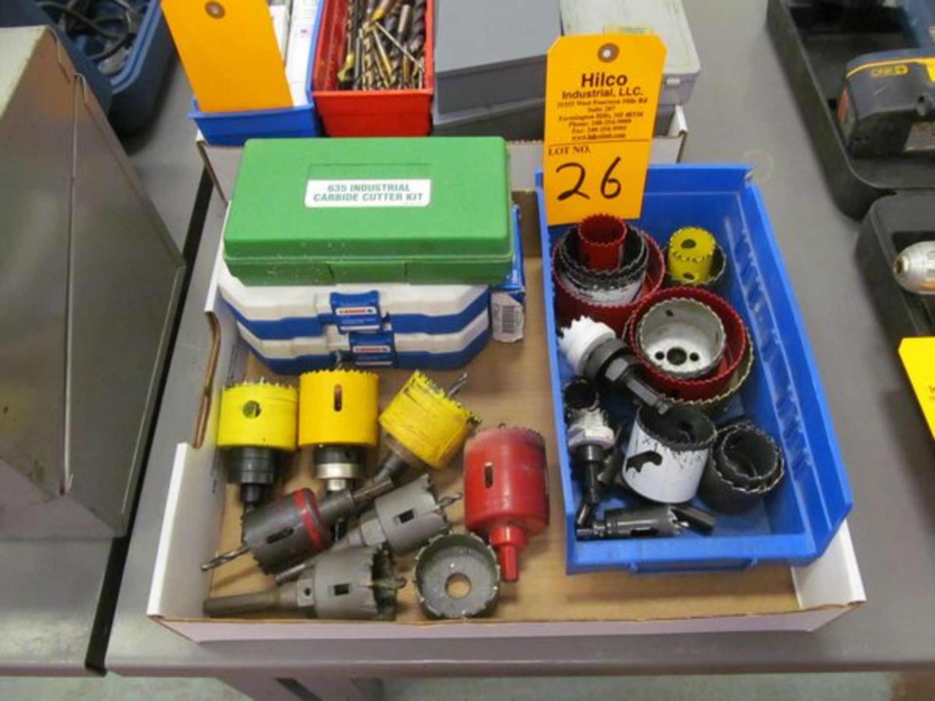 Lot Of Assorted Hole Saws & Arbors ,