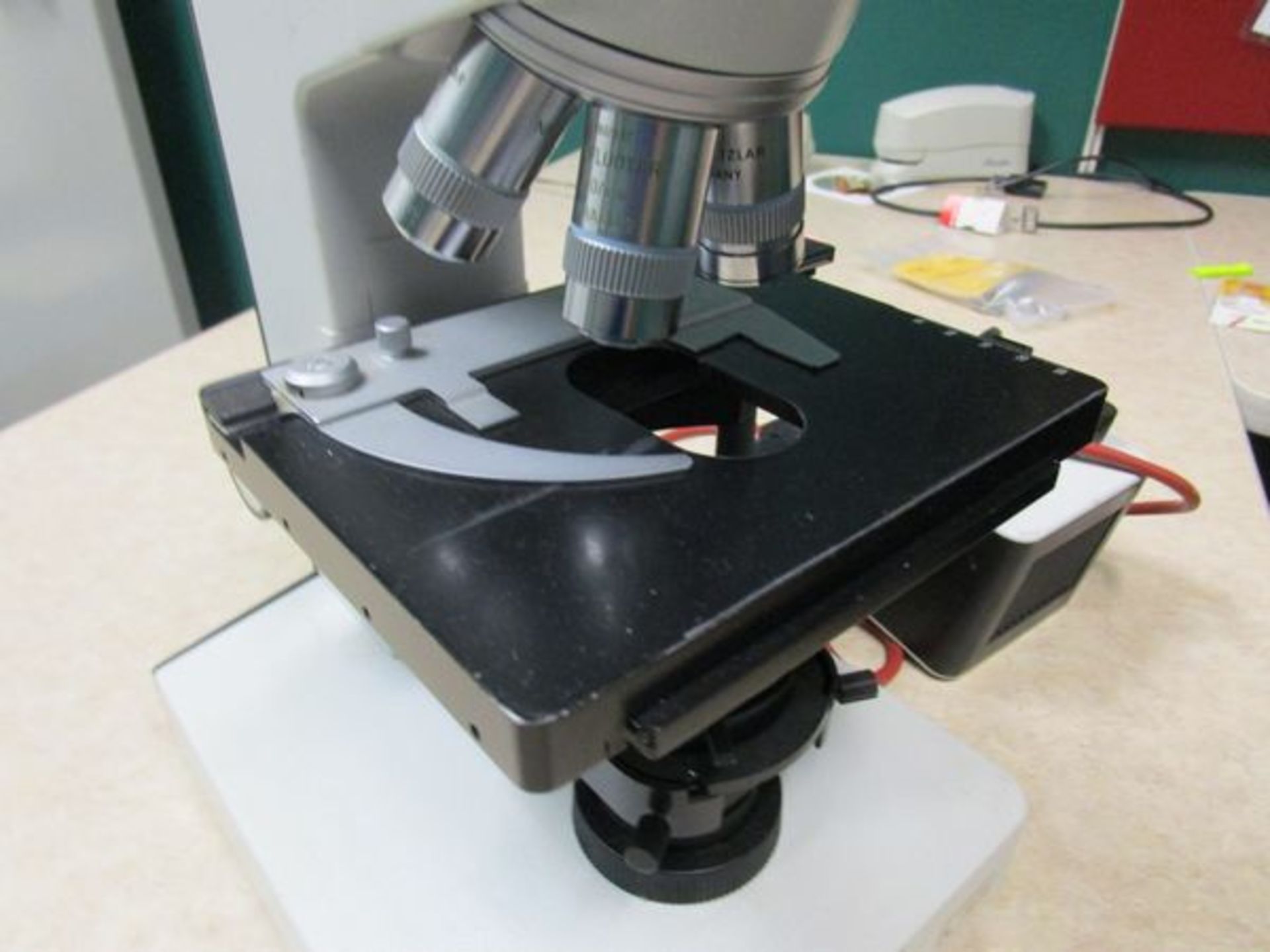 Leitz Model Laborlux K  Microscope , , with X, Y Translation Stage with Clip, 10x Magnification - Image 3 of 4