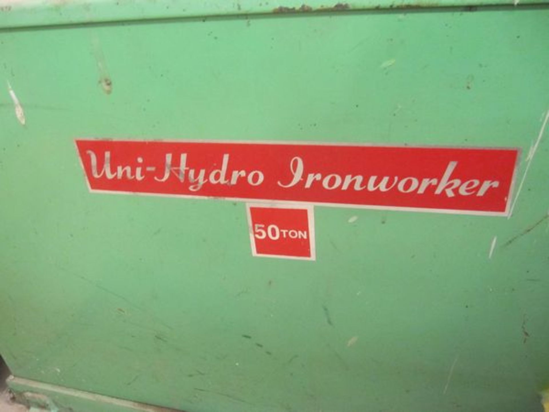 Uni-Hydro Model 50-14  Ironworker , Serial Number: 3PE2888X Mild Steel Open Throat Punch. Maximum - Image 5 of 6