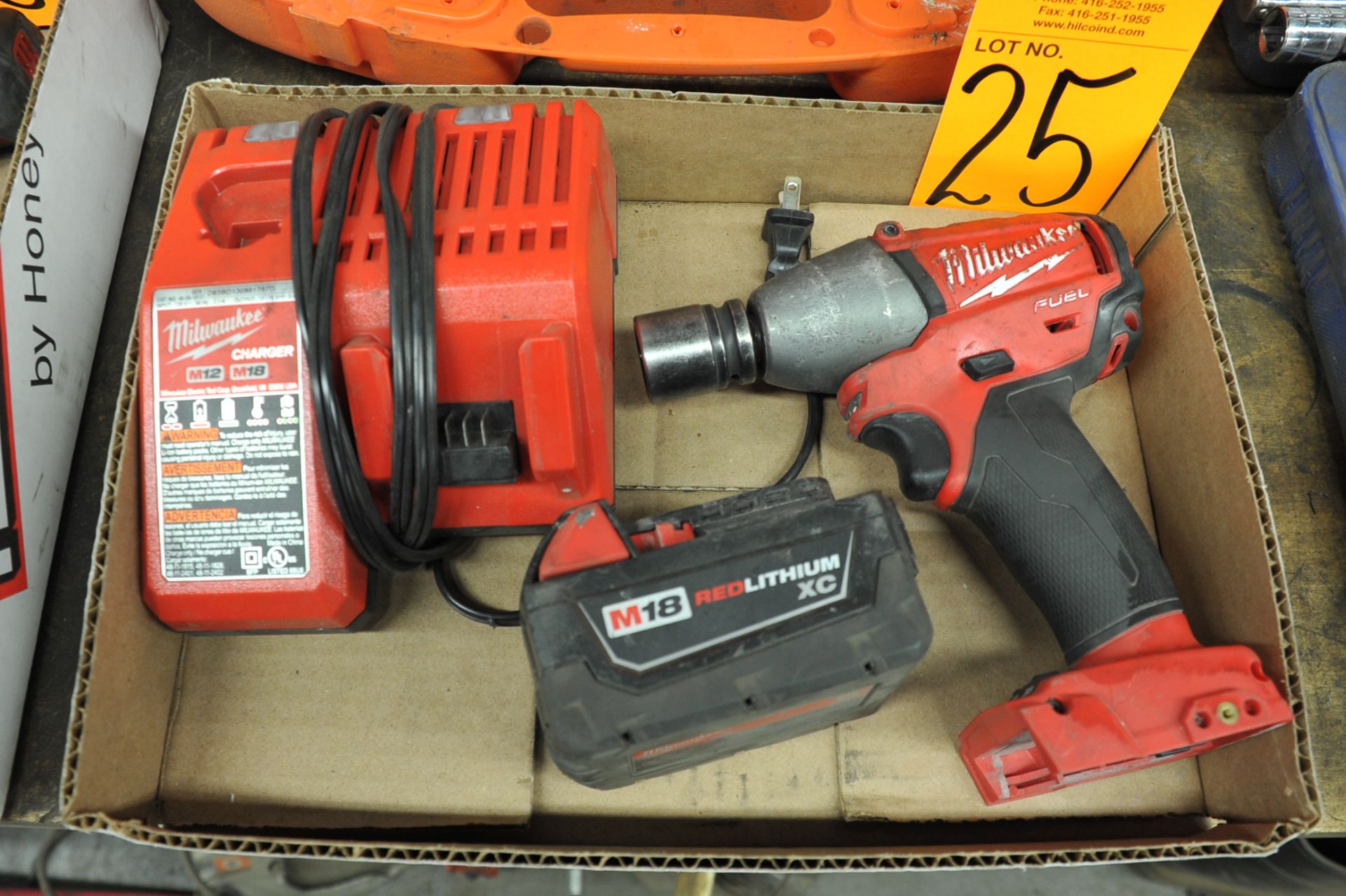 Milwaukee Model M18 Cordless Impact Gun; c/w Charger