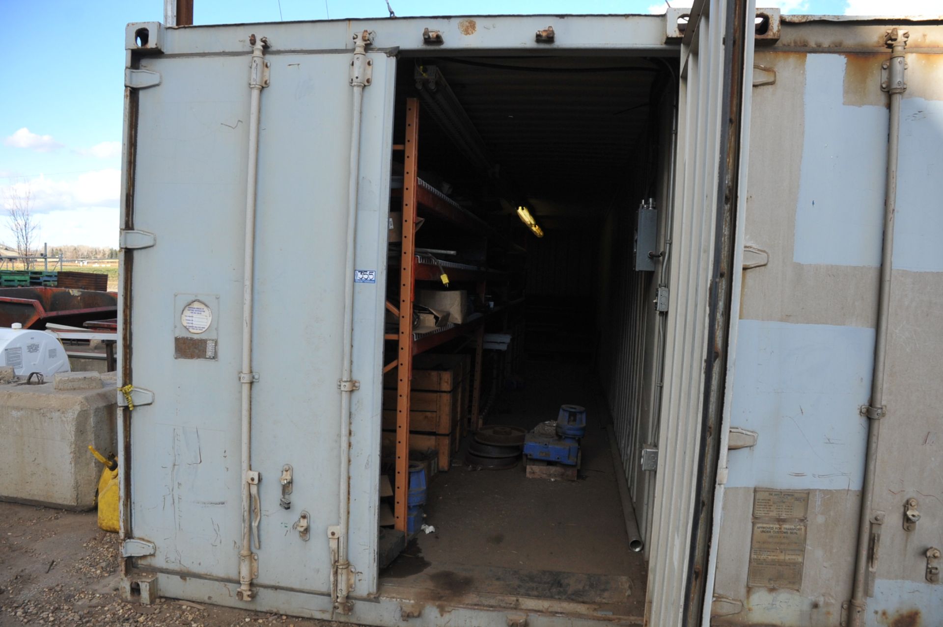40' Sea Container; c/w Racking