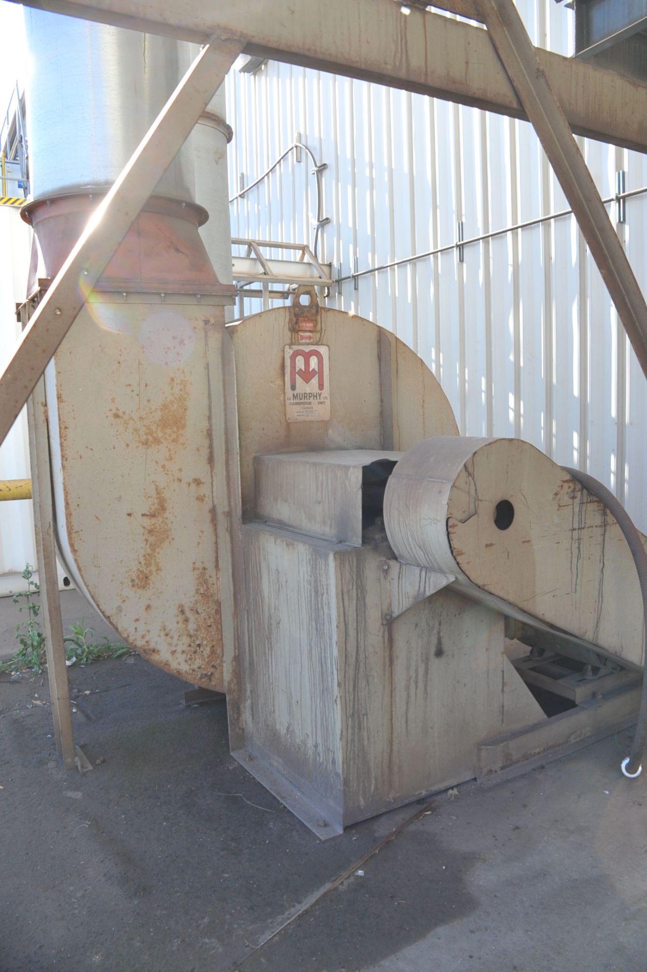 Murphy 25,000 CFM Dust Collector; c/w 26" FA1 75 Hp Blower Unit, Control Cabinet - Image 2 of 2