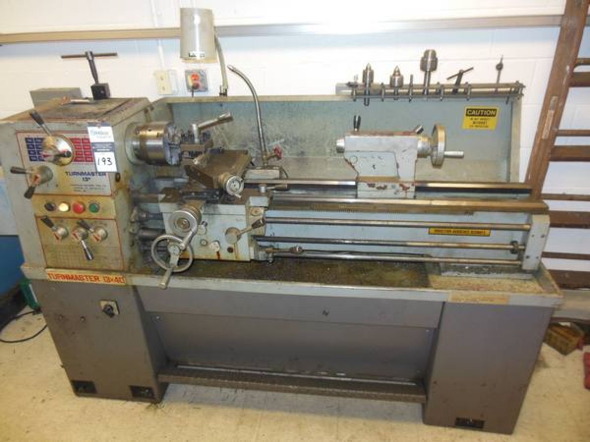 Turnmaster Model 1340 13" x 40"  Engine Lathe; Serial Number: 1340F04850243; with 6" 3-Jaw Chuck,