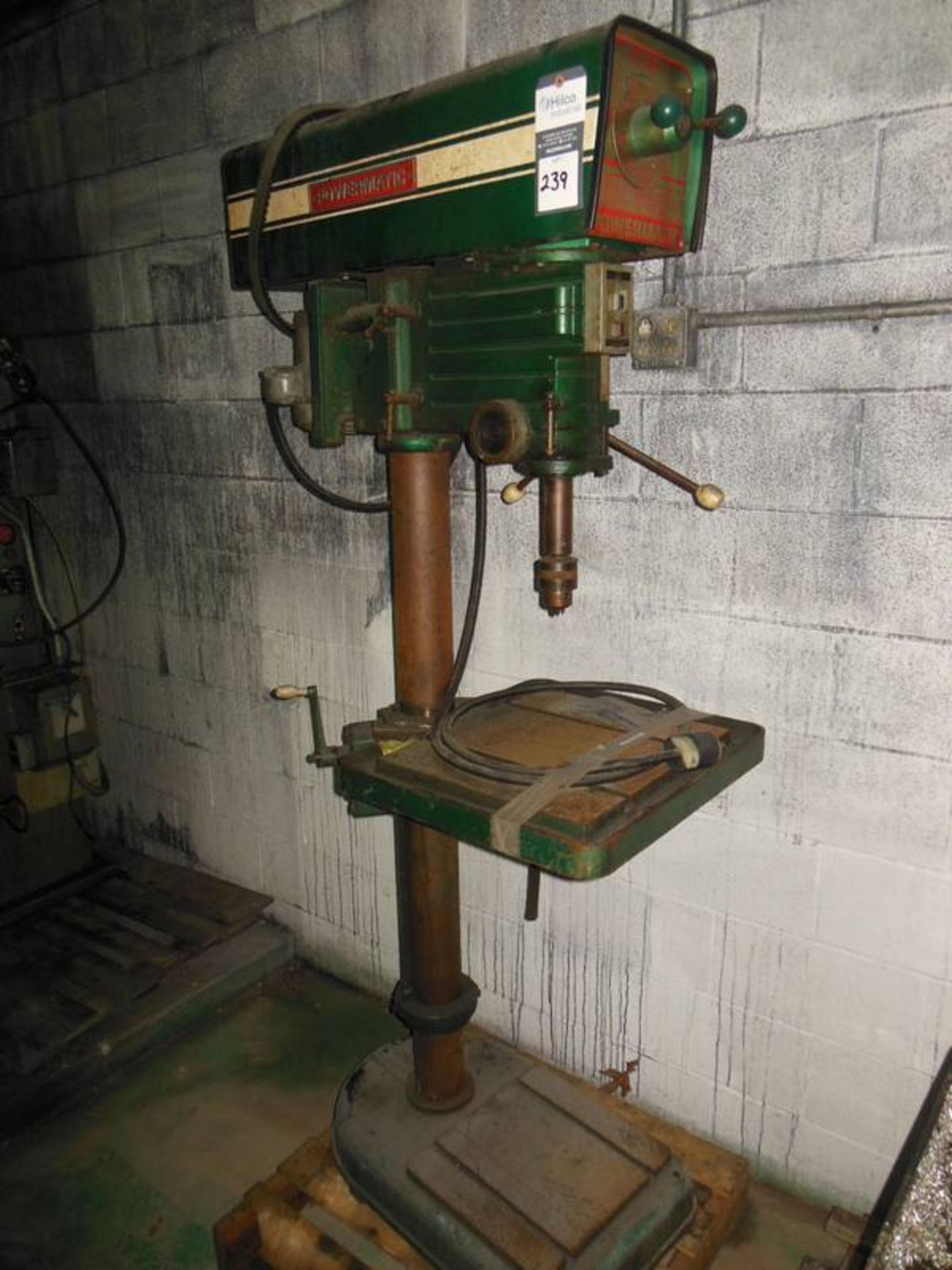 Powermatic Model 1200 Pedestal Drill; Serial Number: 320V666; with 100-1800 rpm (Bay 3)  Location: