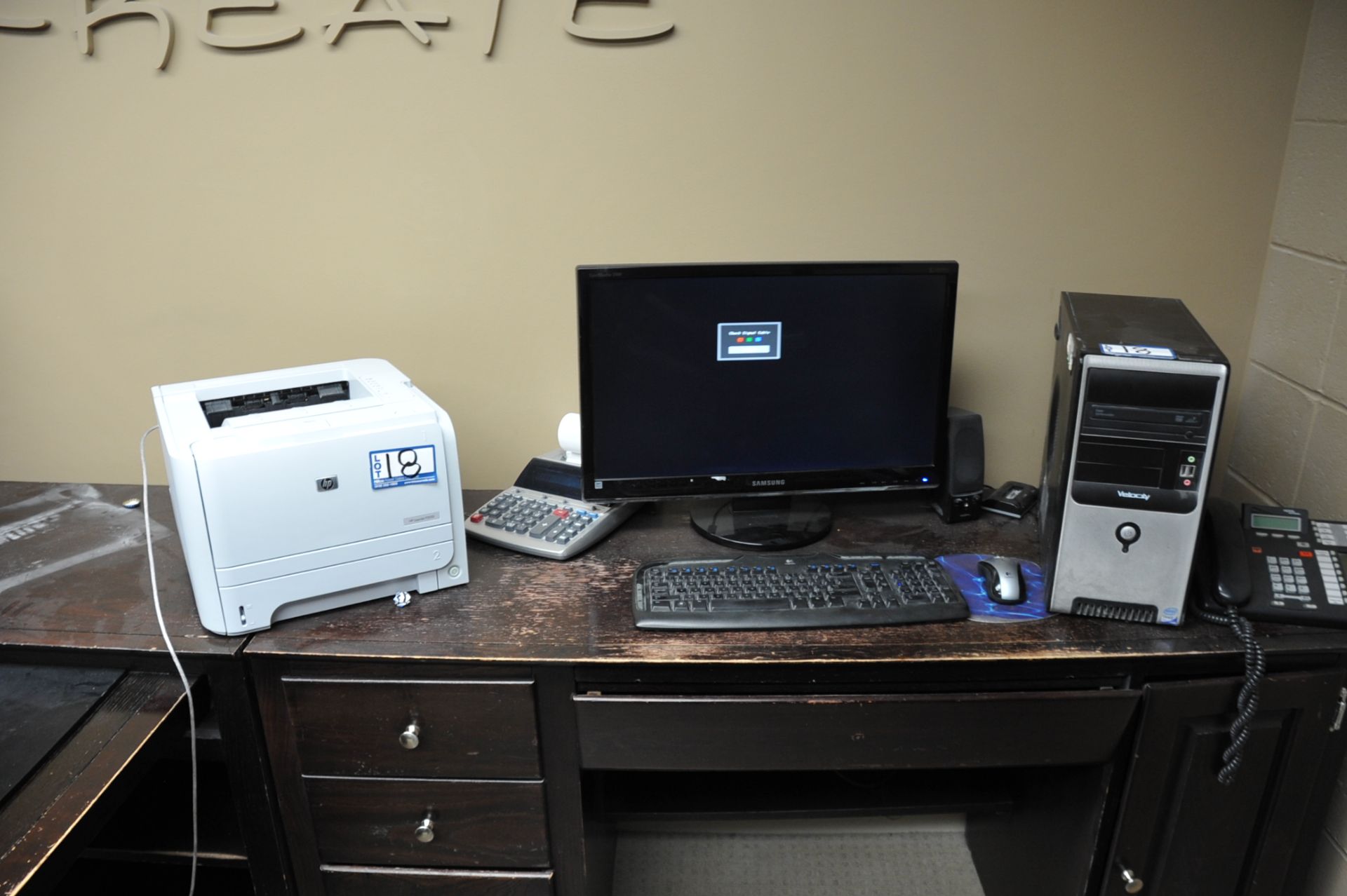 Velocity Model Core 2 Duo Computer; with Samsung 24" LCD Monitor, HP LaserJet P2035 Printer