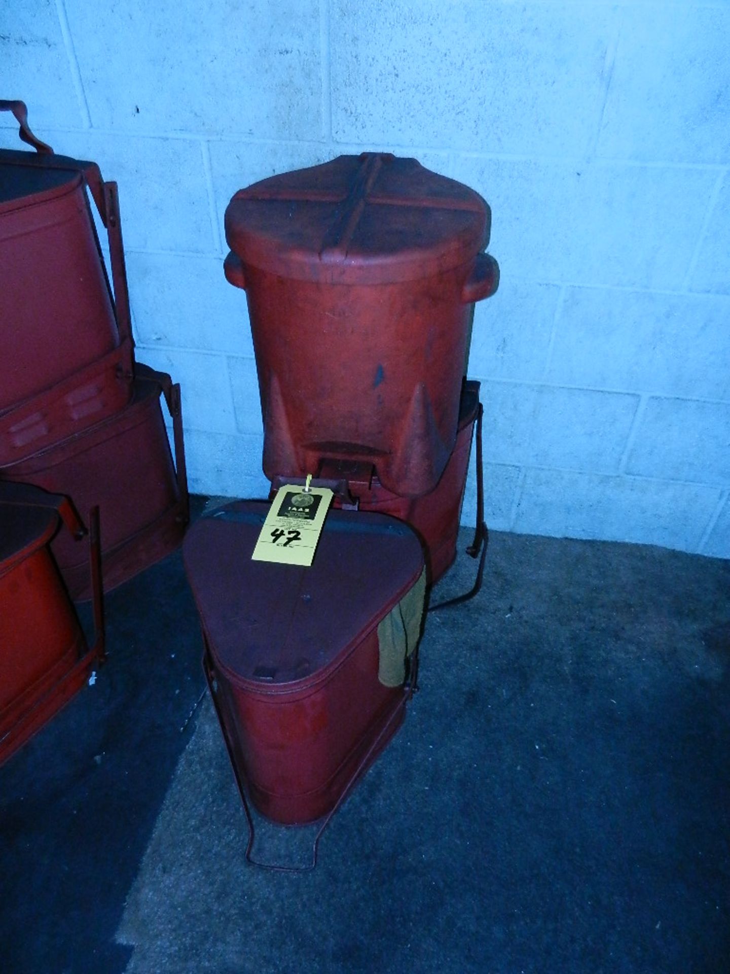 Lot: (3) Oily Rag Storage Cans