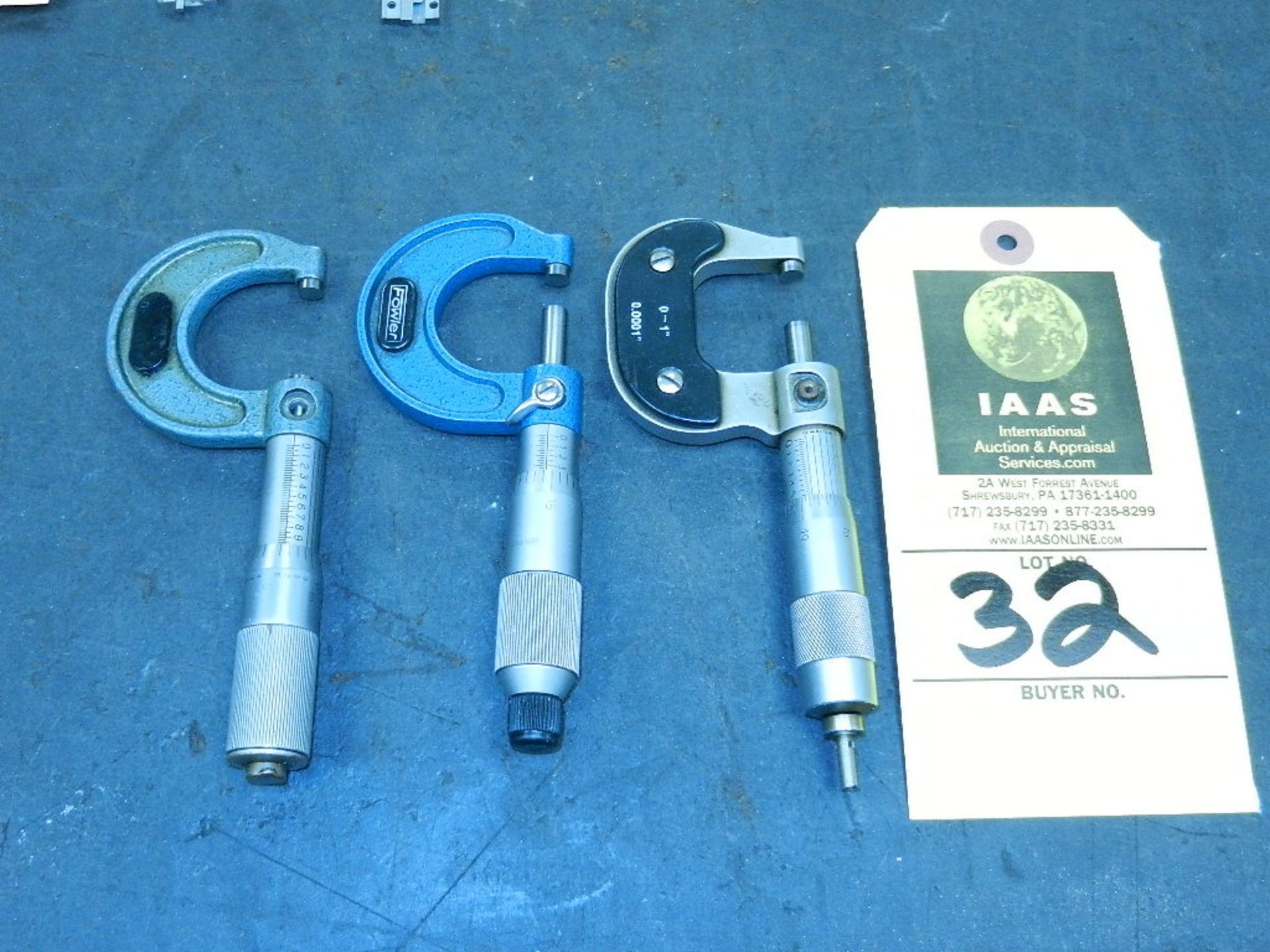 Lot: (3) Outside Micrometers 0-1"