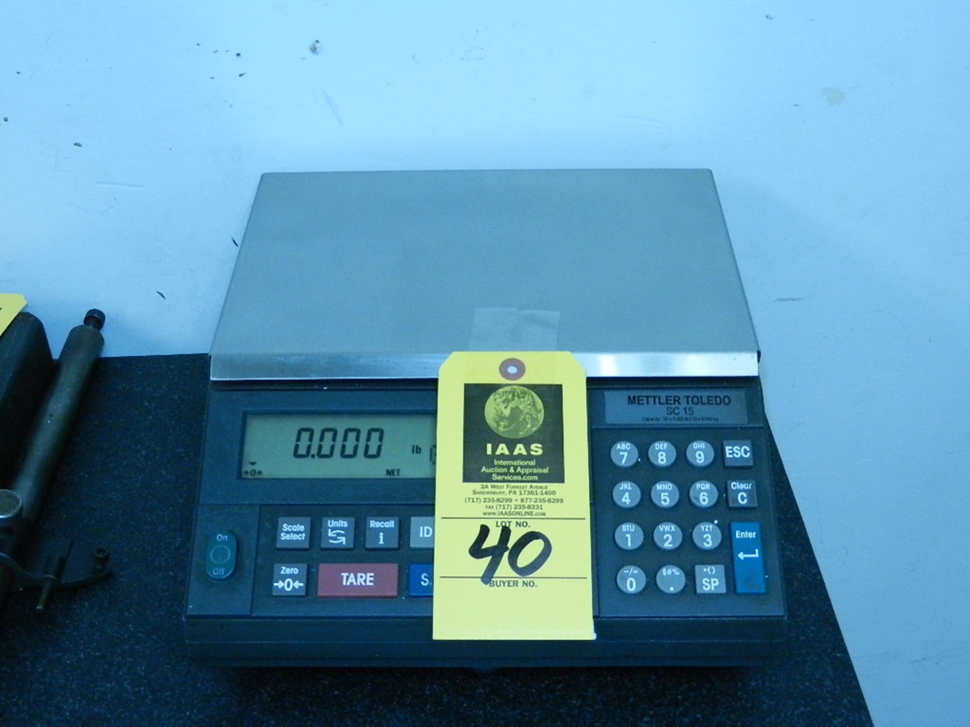 Mettler Toledo SC15 BC-05, Digital Counting Scale, Cap. 30 Lb.  X 0.005 Lb