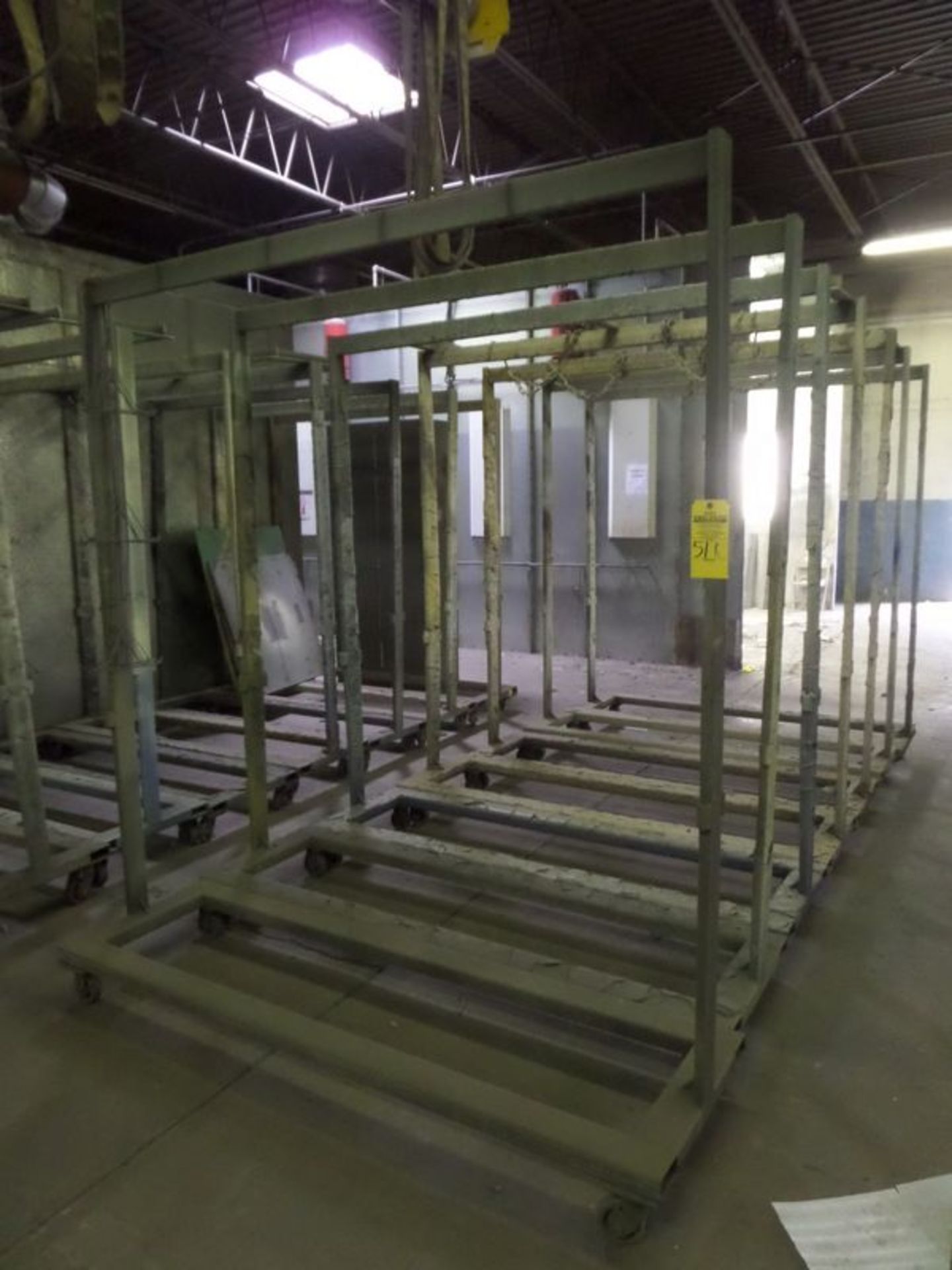 (7) ROLLING PAINT RACKS