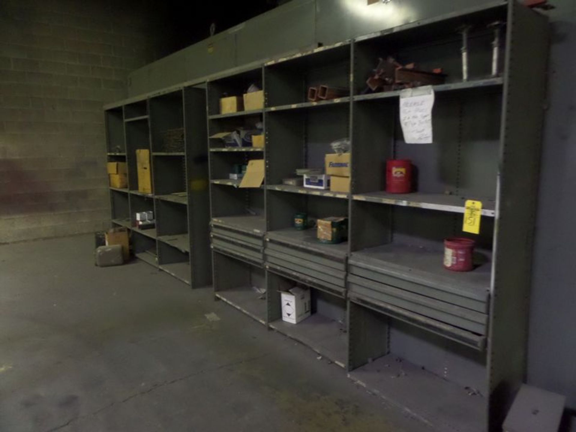 (2) 3 SECTION SHELVING UNITS