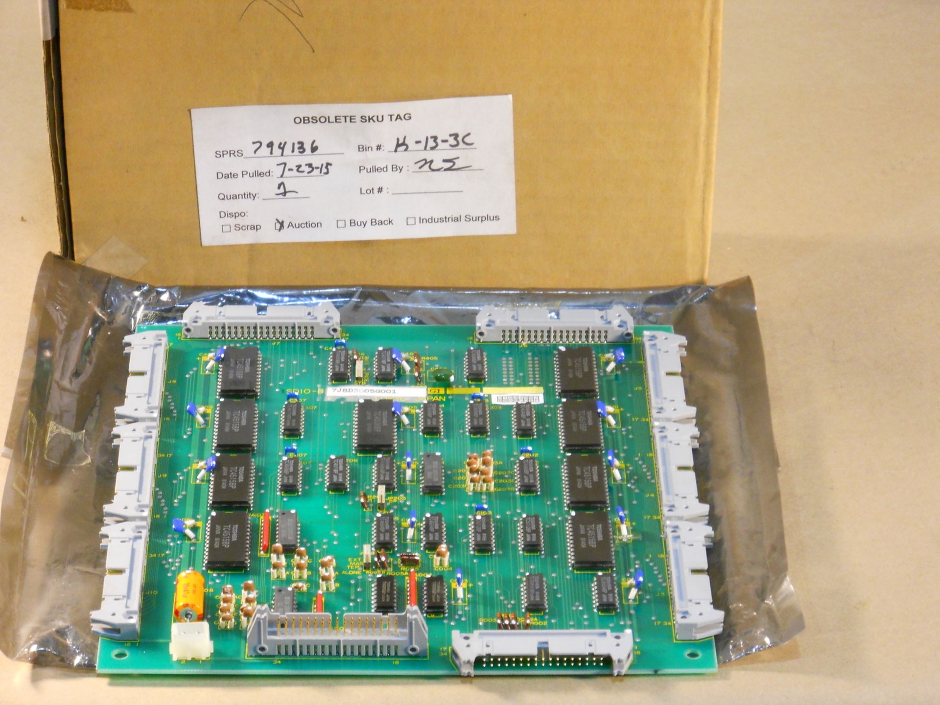 Lot (10) Assorted Toshiba printed circuit boards consisting of: (1) P/N 3Y8D0917G001, TYPE WDIO-A;( - Image 11 of 11
