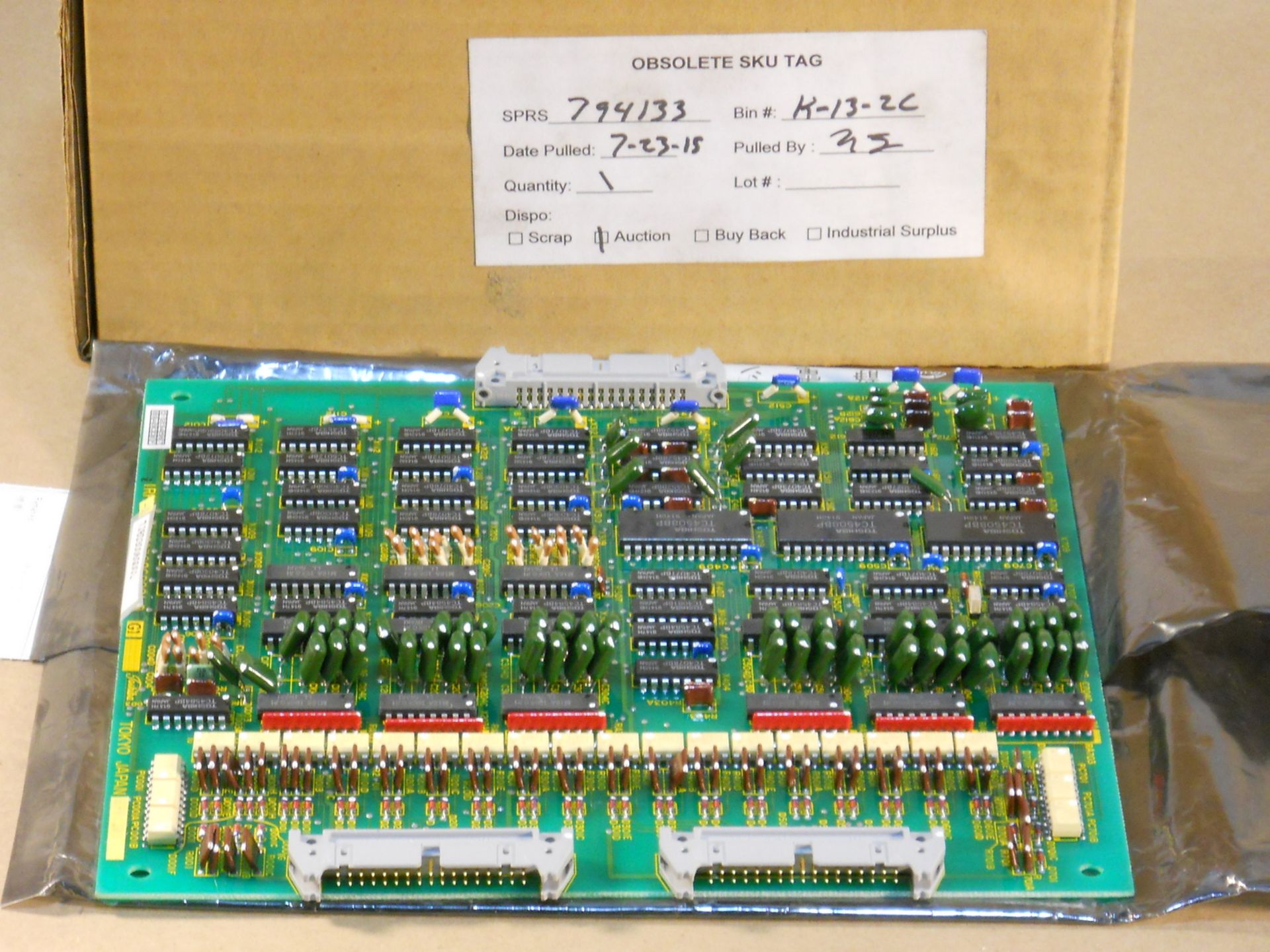 Lot (10) Assorted Toshiba printed circuit boards consisting of: (1) P/N 3Y8D0917G001, TYPE WDIO-A;( - Image 8 of 11