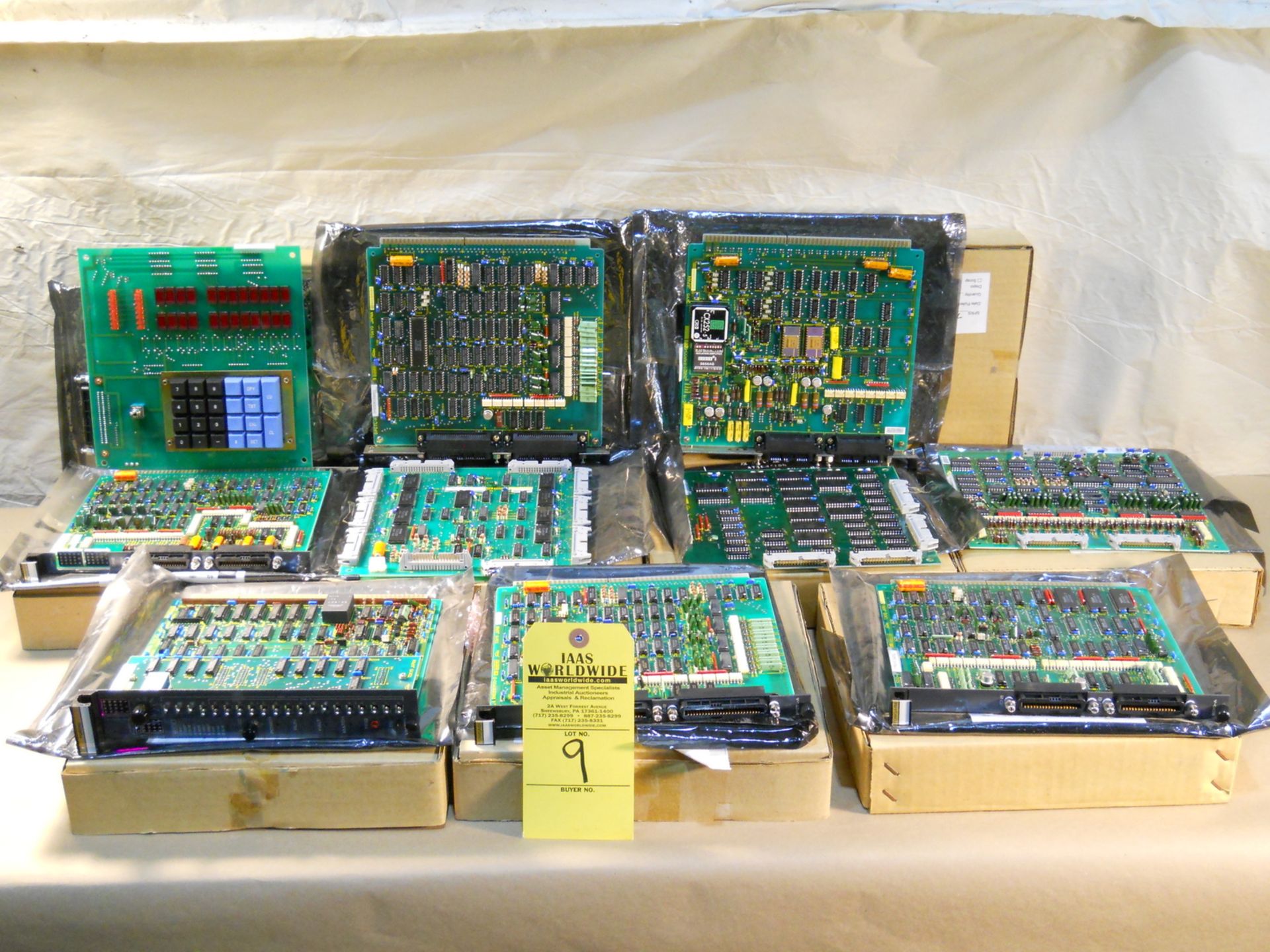 Lot (10) Assorted Toshiba printed circuit boards consisting of: (1) P/N 3Y8D0917G001, TYPE WDIO-A;(