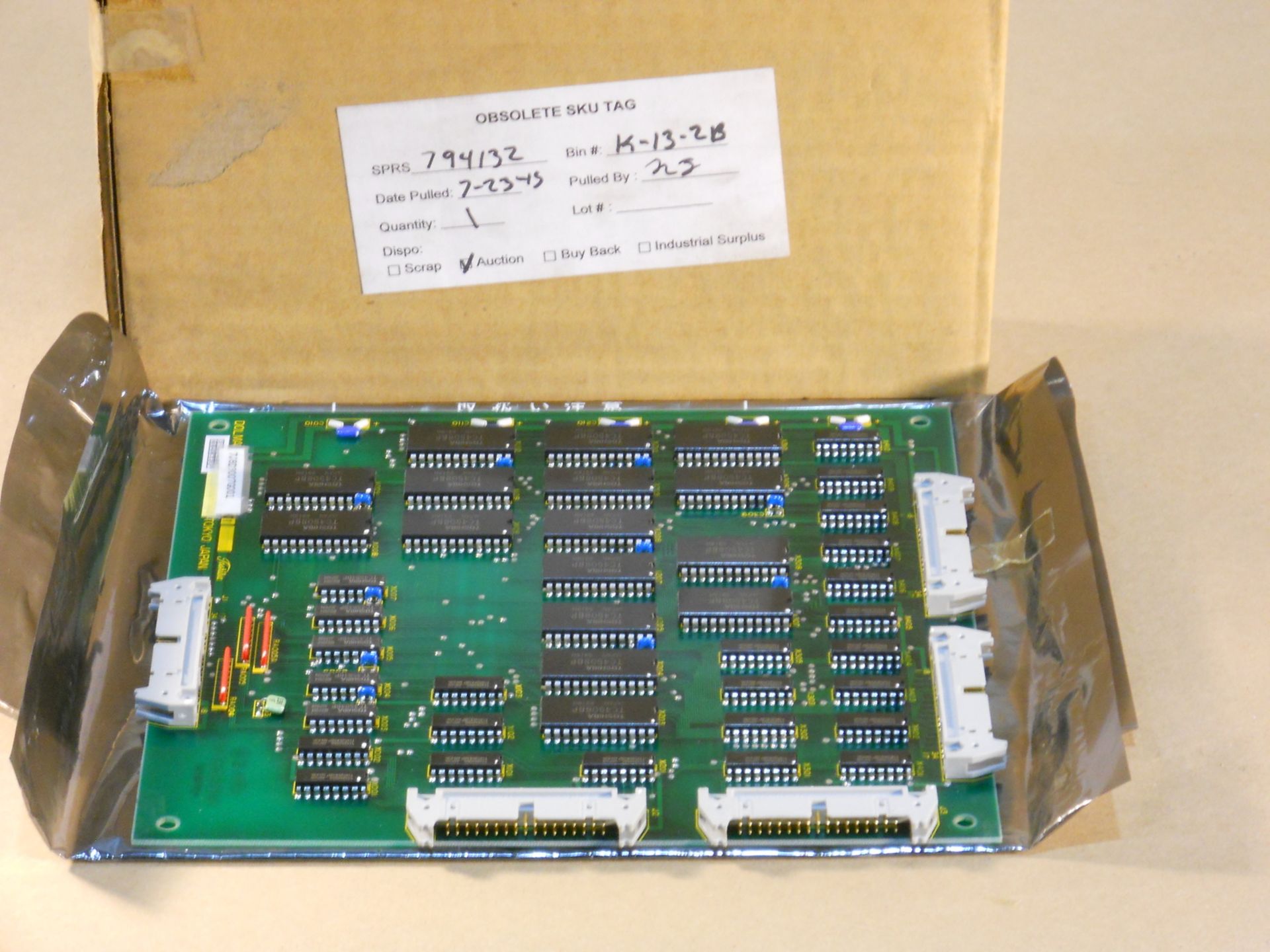 Lot (10) Assorted Toshiba printed circuit boards consisting of: (1) P/N 3Y8D0917G001, TYPE WDIO-A;( - Image 7 of 11