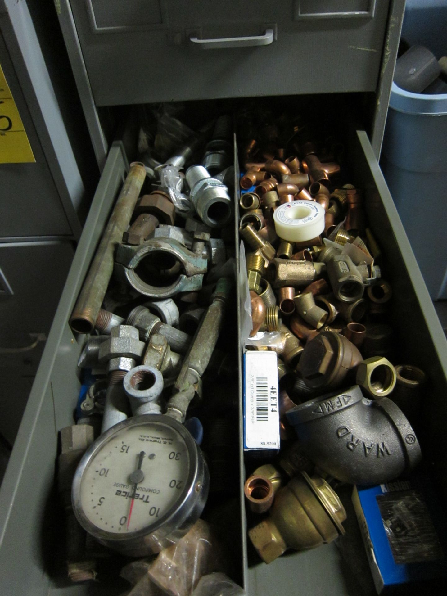ASSORTED PLUMBING FITTINGS ( IN 4 CABINETS) - Image 2 of 16