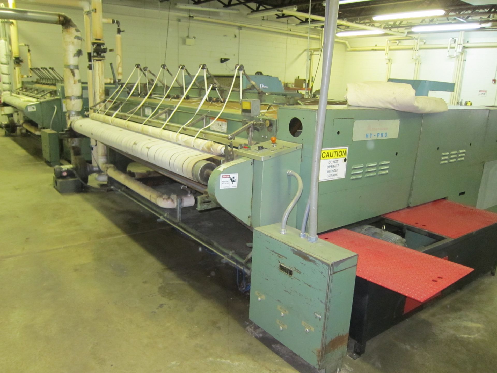 HYPRO 6 ROLL FLATWORK IRONER ( SIZE 126") AMERICAN   S/N: 141-M3-584