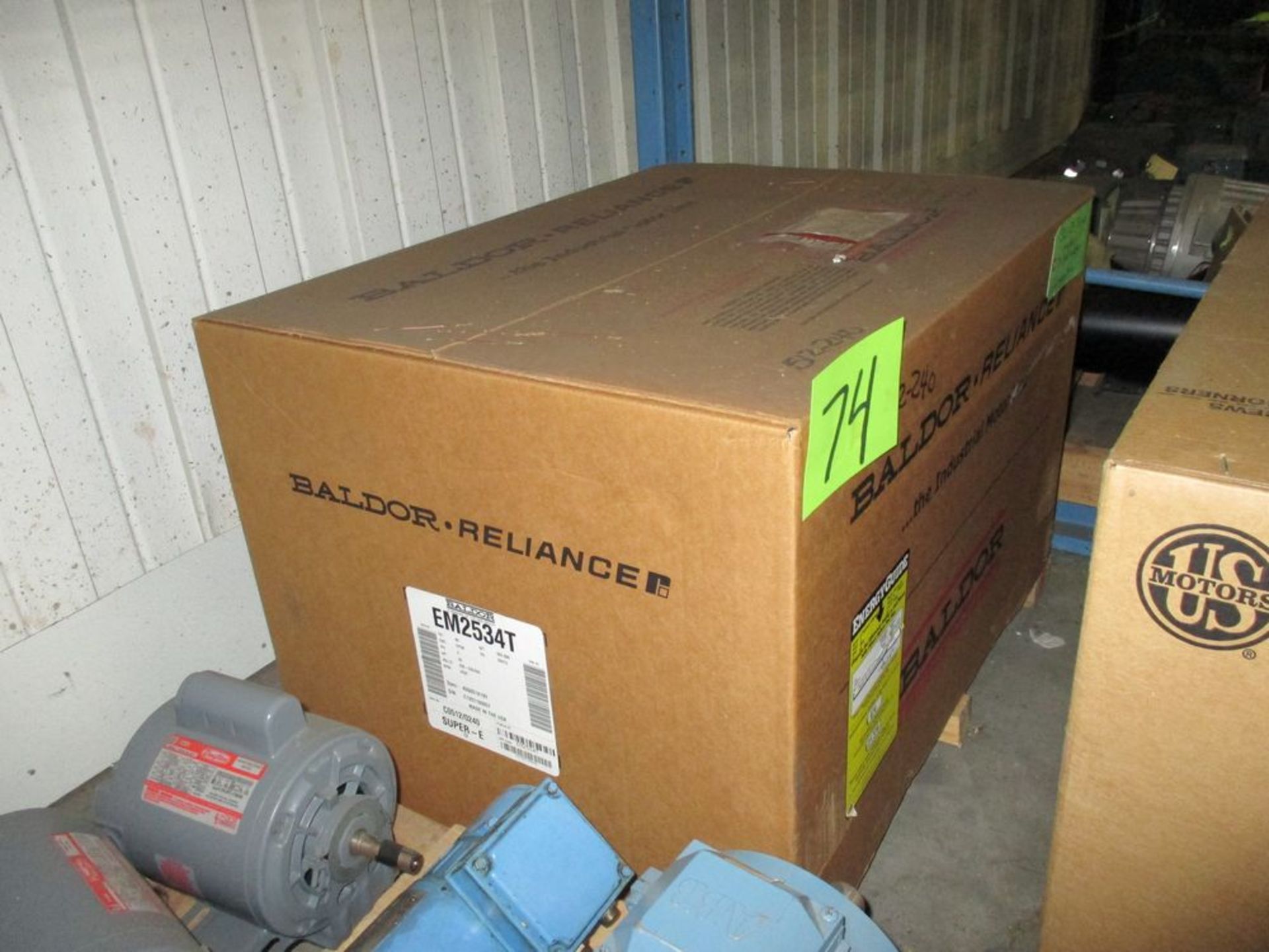 BALDOR , TYPE EM2534T , CHILLED WATER MOTOR