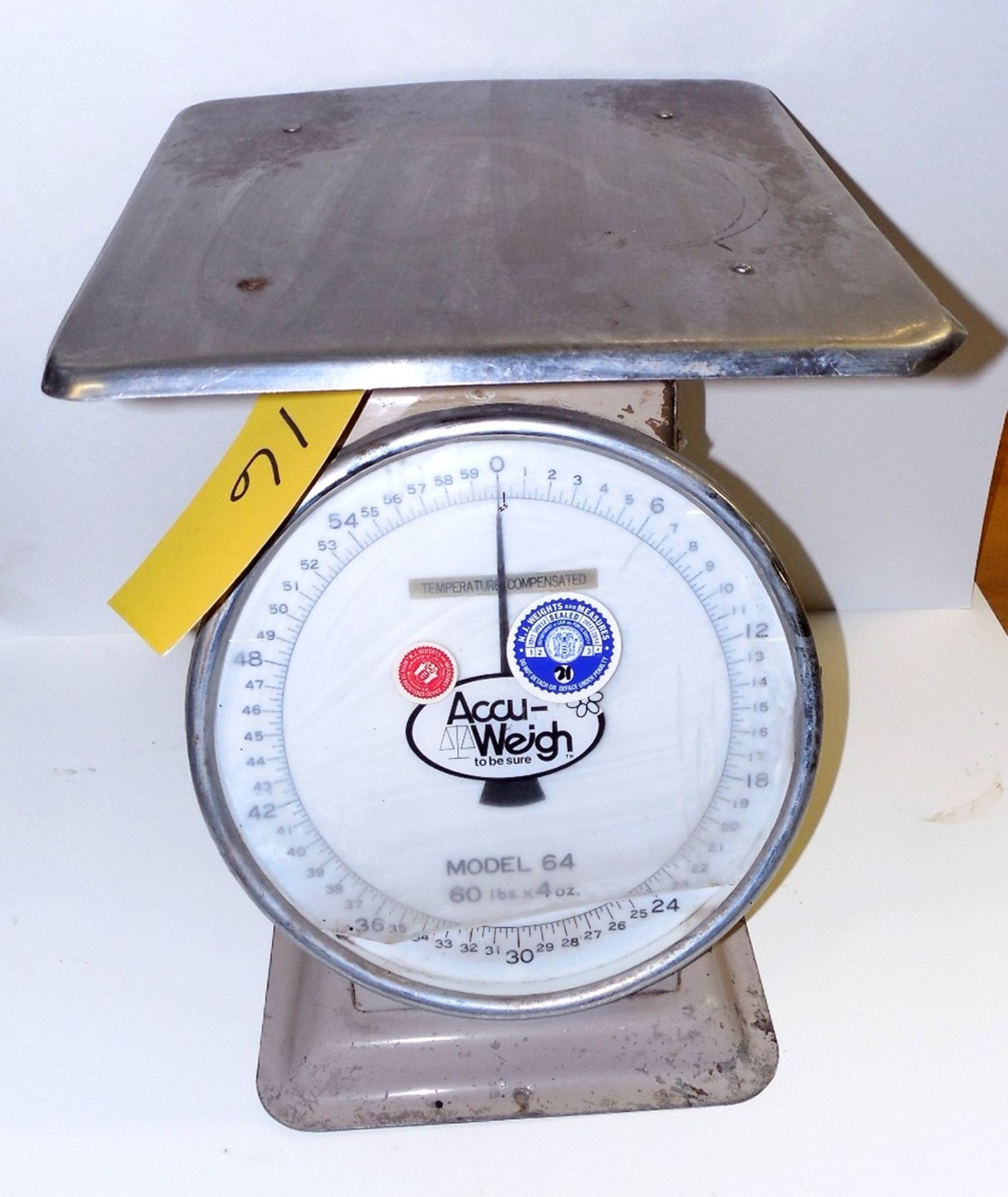 ACCU-WEIGH MOD.64 60LB. SCALE