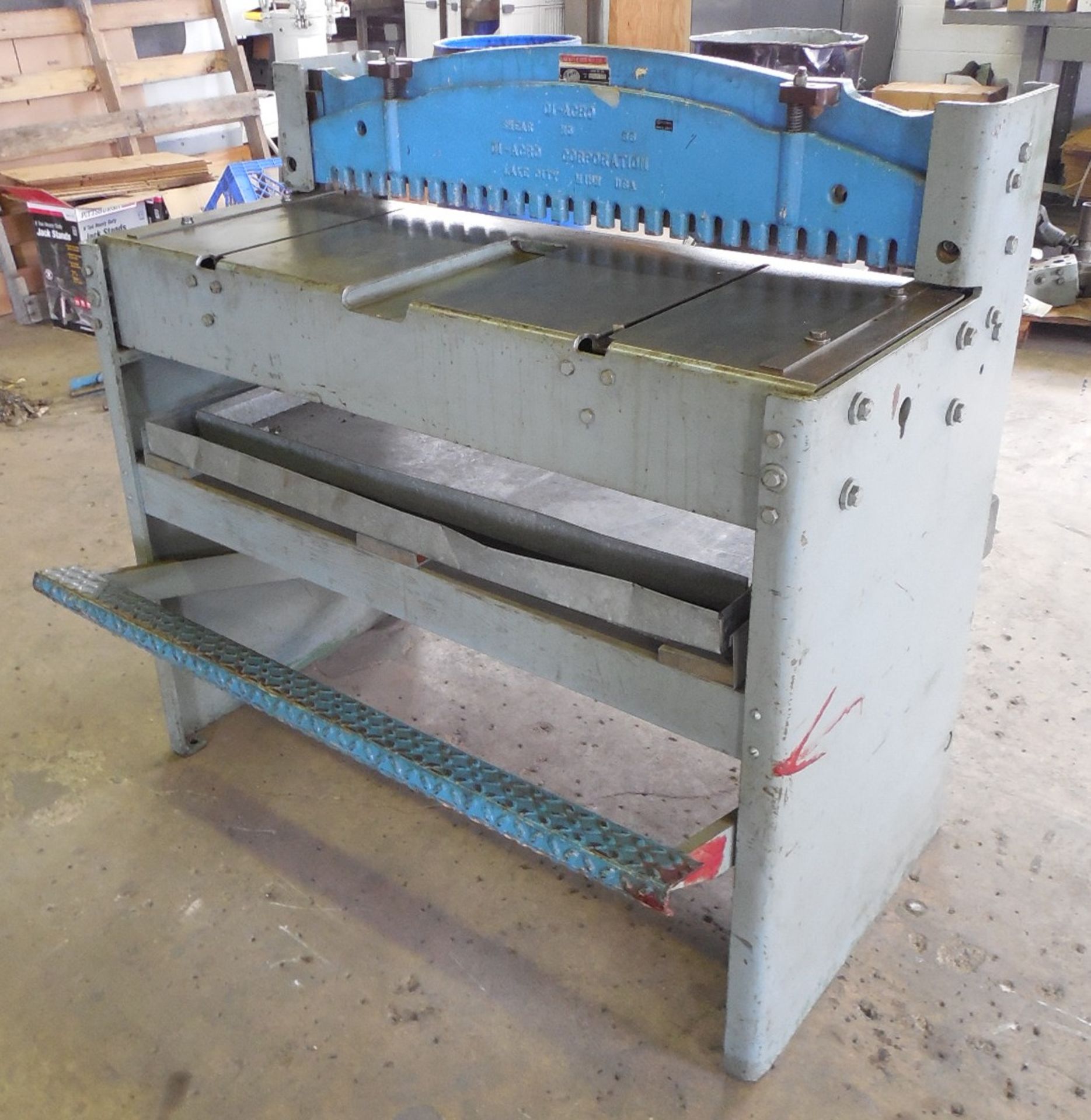 DiACRO MOD.36K FOOT SHEAR- 36" x 16 Ga. Capacity, 25" Manual Back Gauge - Image 2 of 3