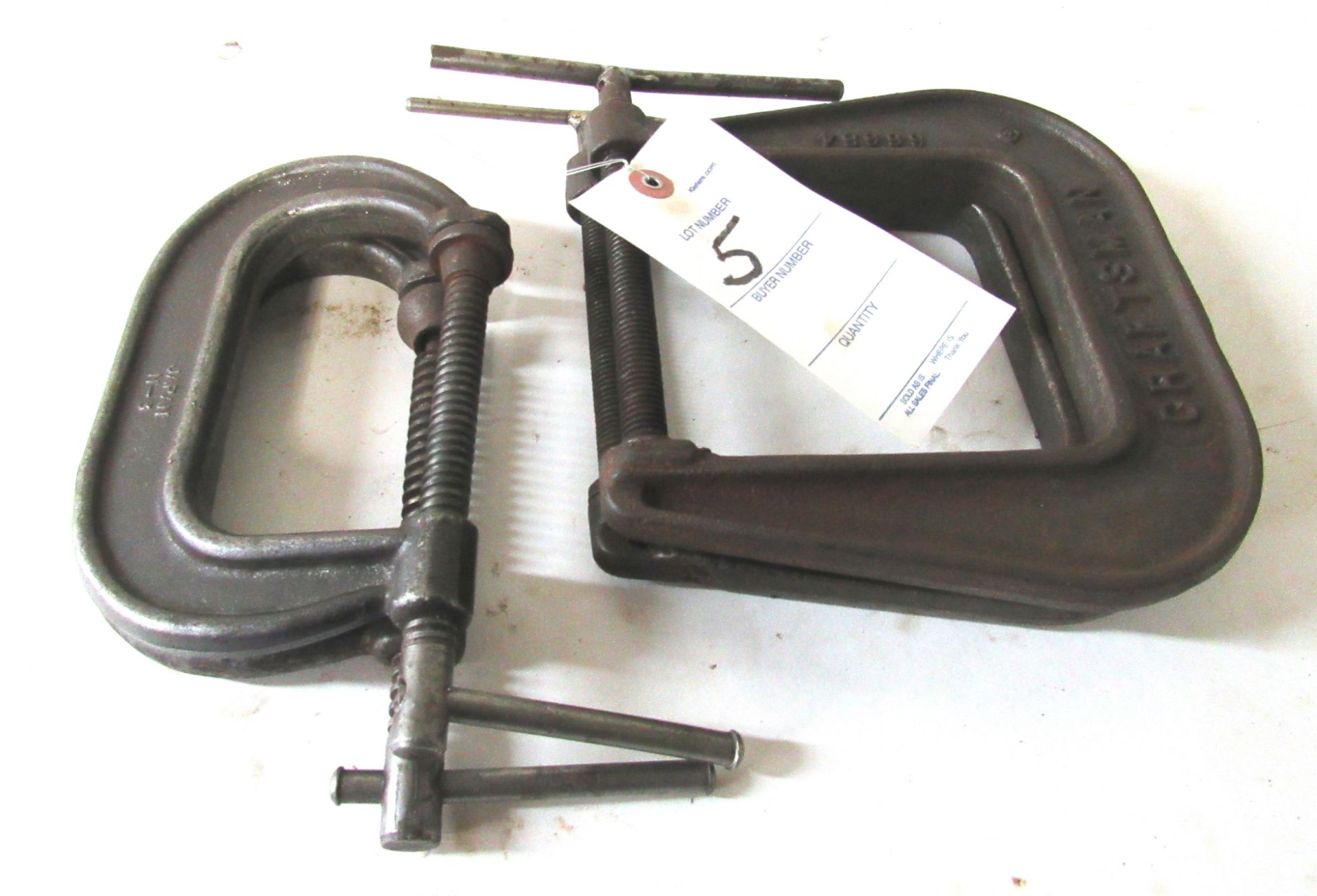 2- Williams 4" C-Clamps & 2- Craftsman Clamps