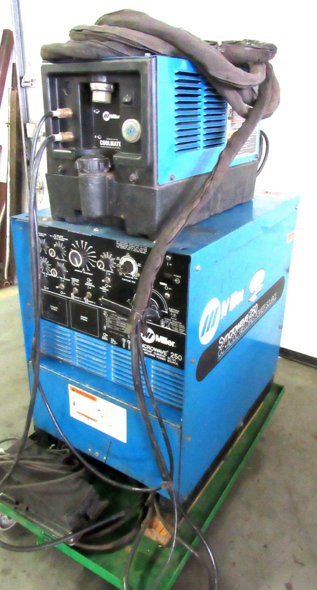 Miller Syncrowave CC 250 AC/DC 250 Amp Welder-S/N KD461937, Miller Coolmate-3 Radiator, Tig Gun, - Image 2 of 3