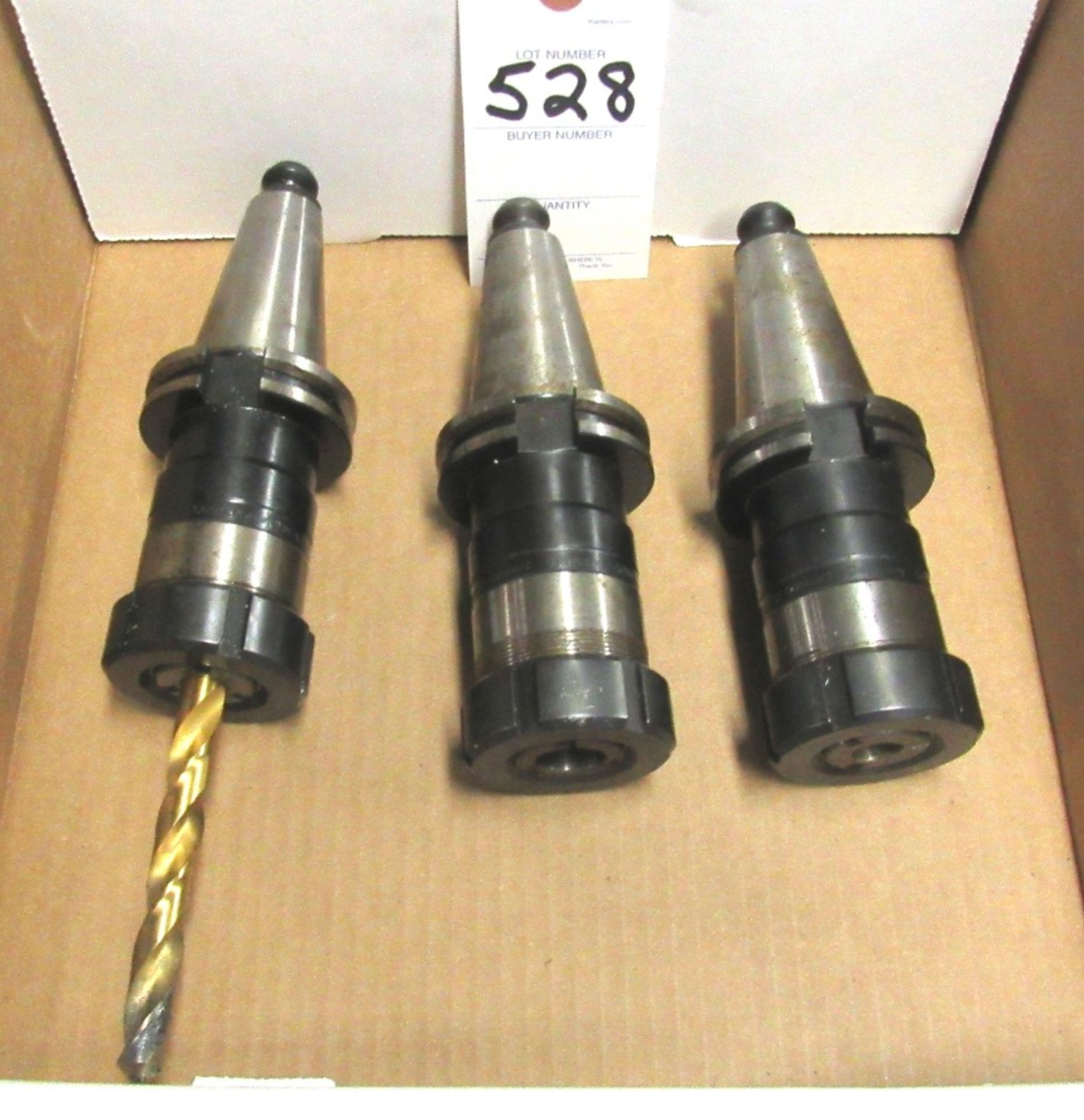 (3) Cat 40 Endmill Holders