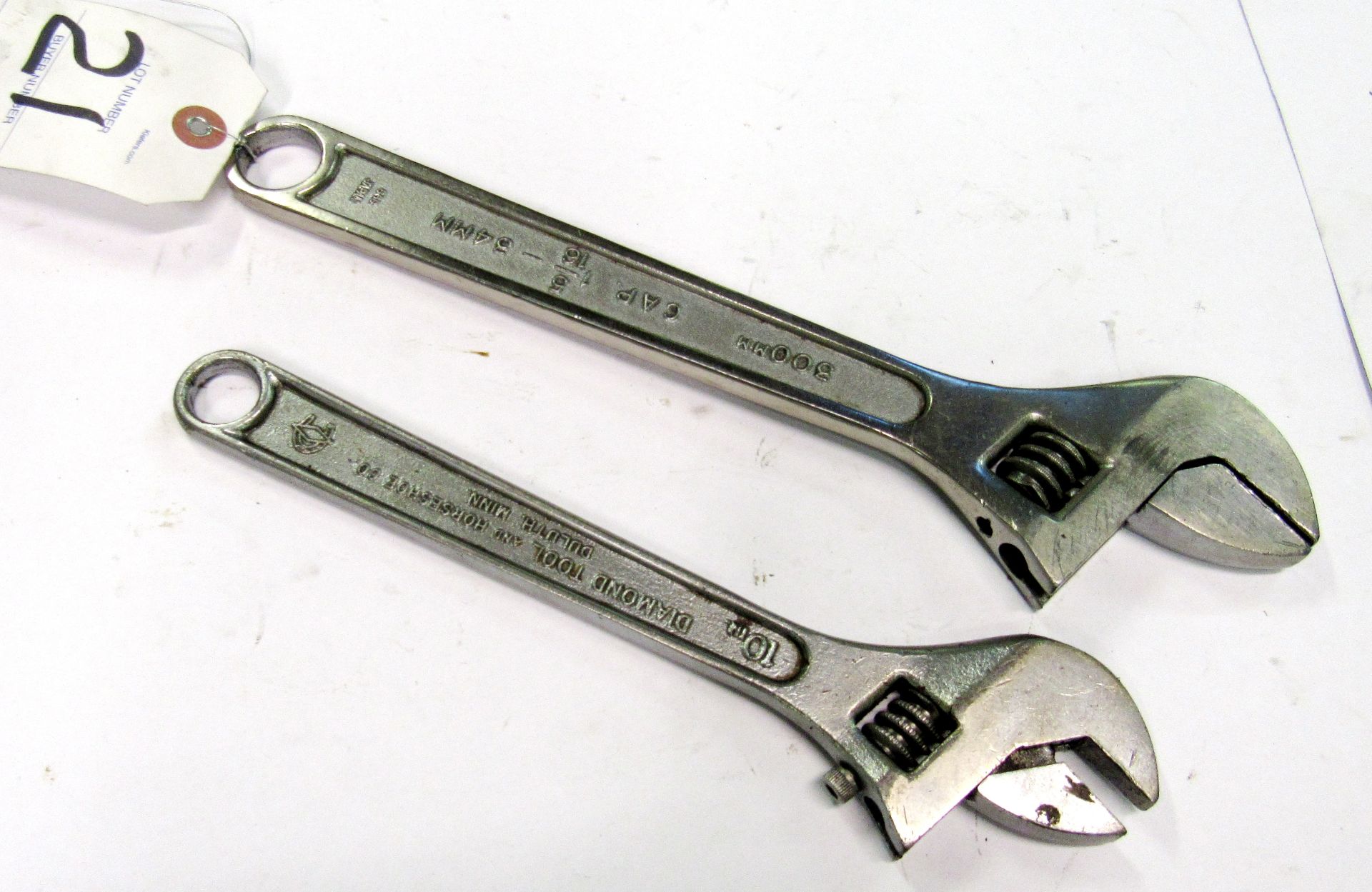 12" & (2) 10" Adjustable Wrenches