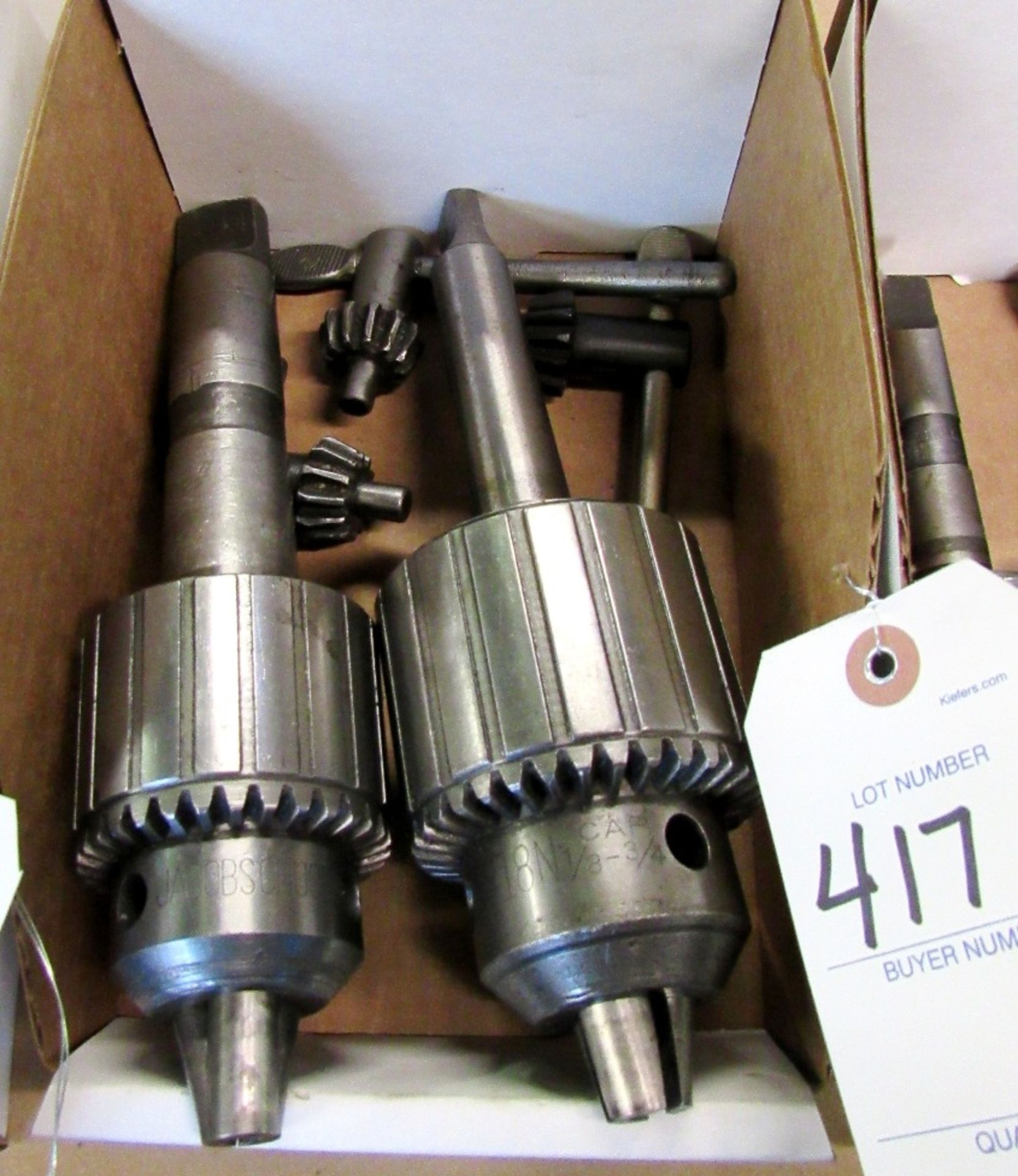 (2) Jacobs 3/4"  Drill Chucks w/No.3MT