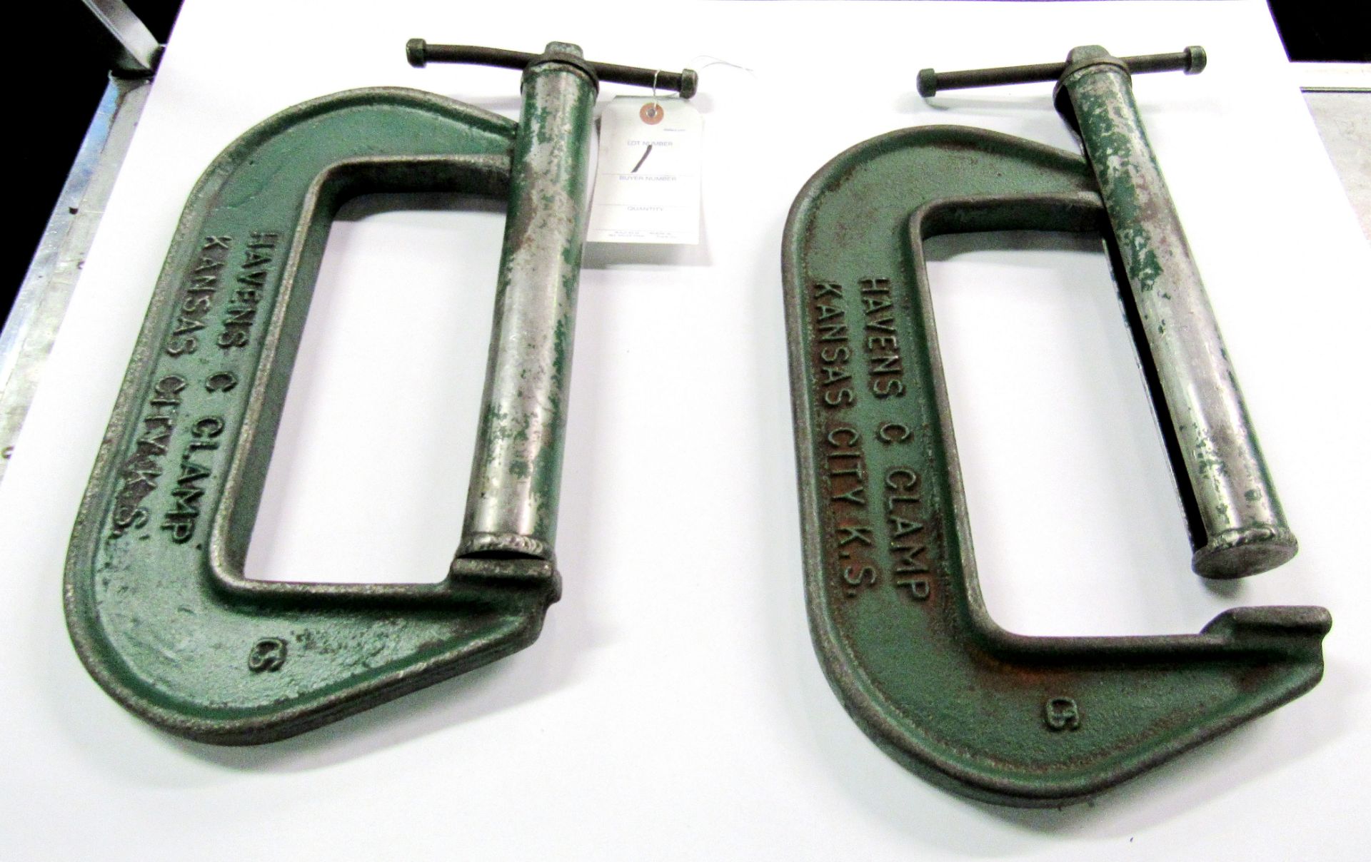 (2) 8" Havens C-Clamps