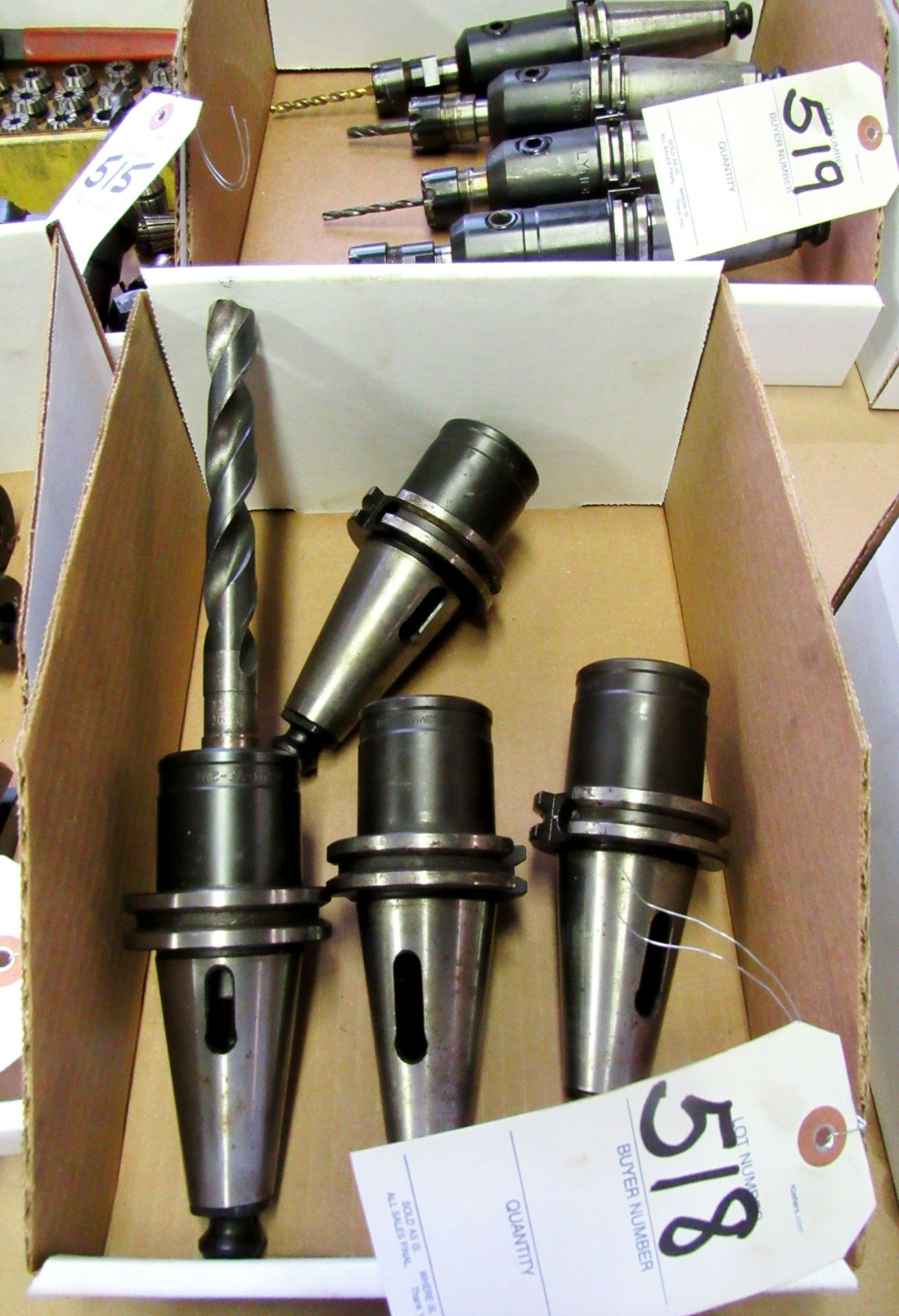 (4) Cat 40 Drill Holders