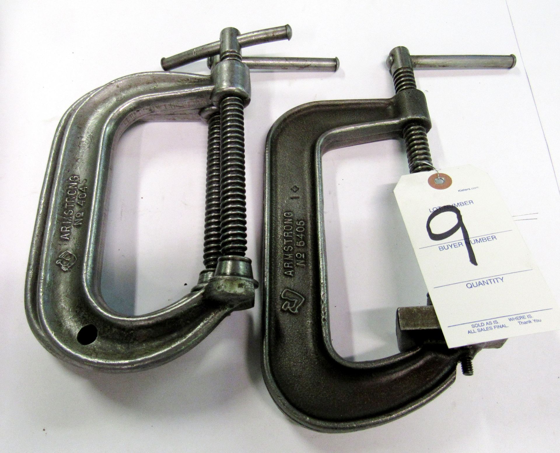 (3) 4" Armstrong C Clamps