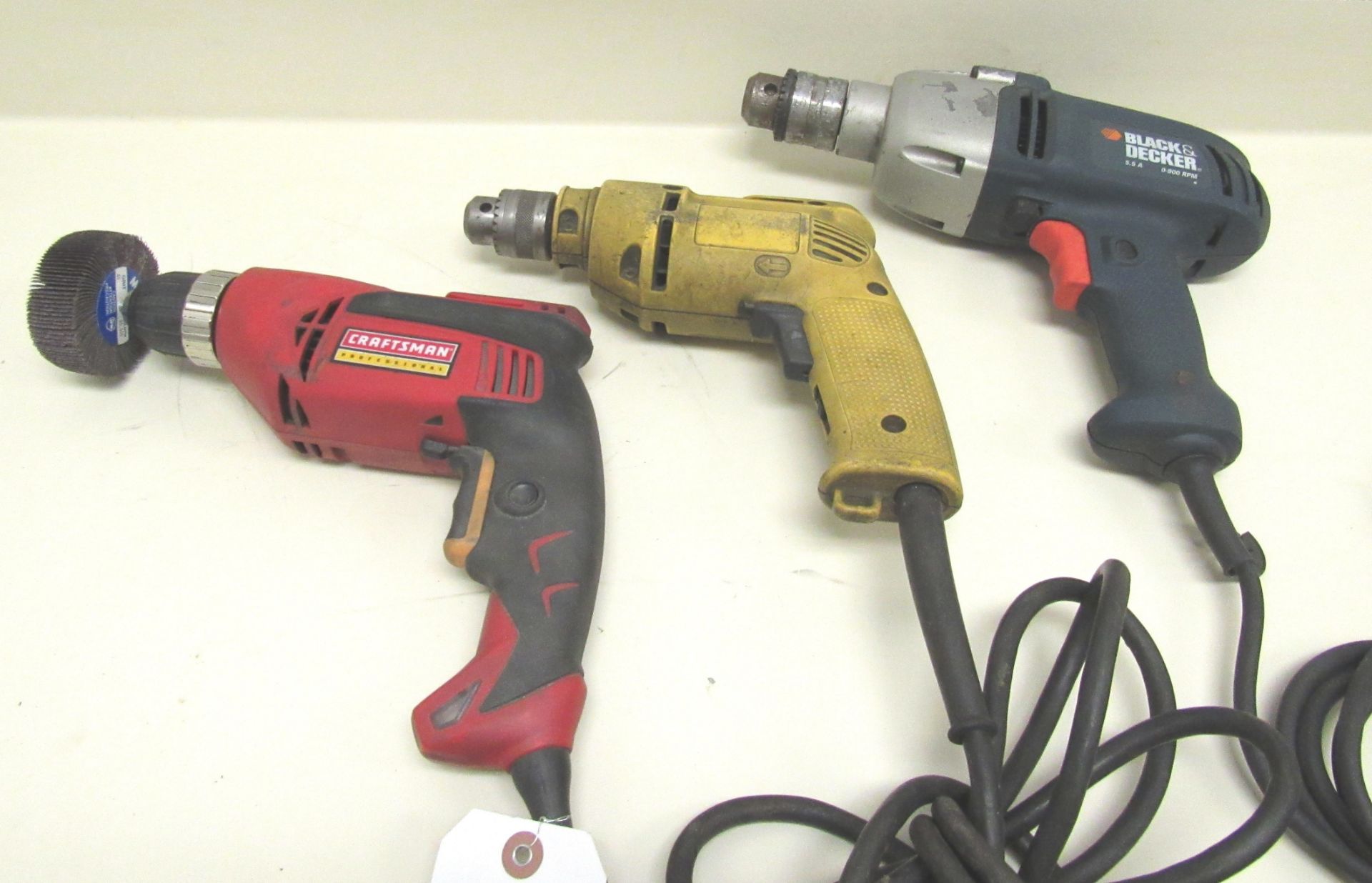 (3) Electric Hand Drills