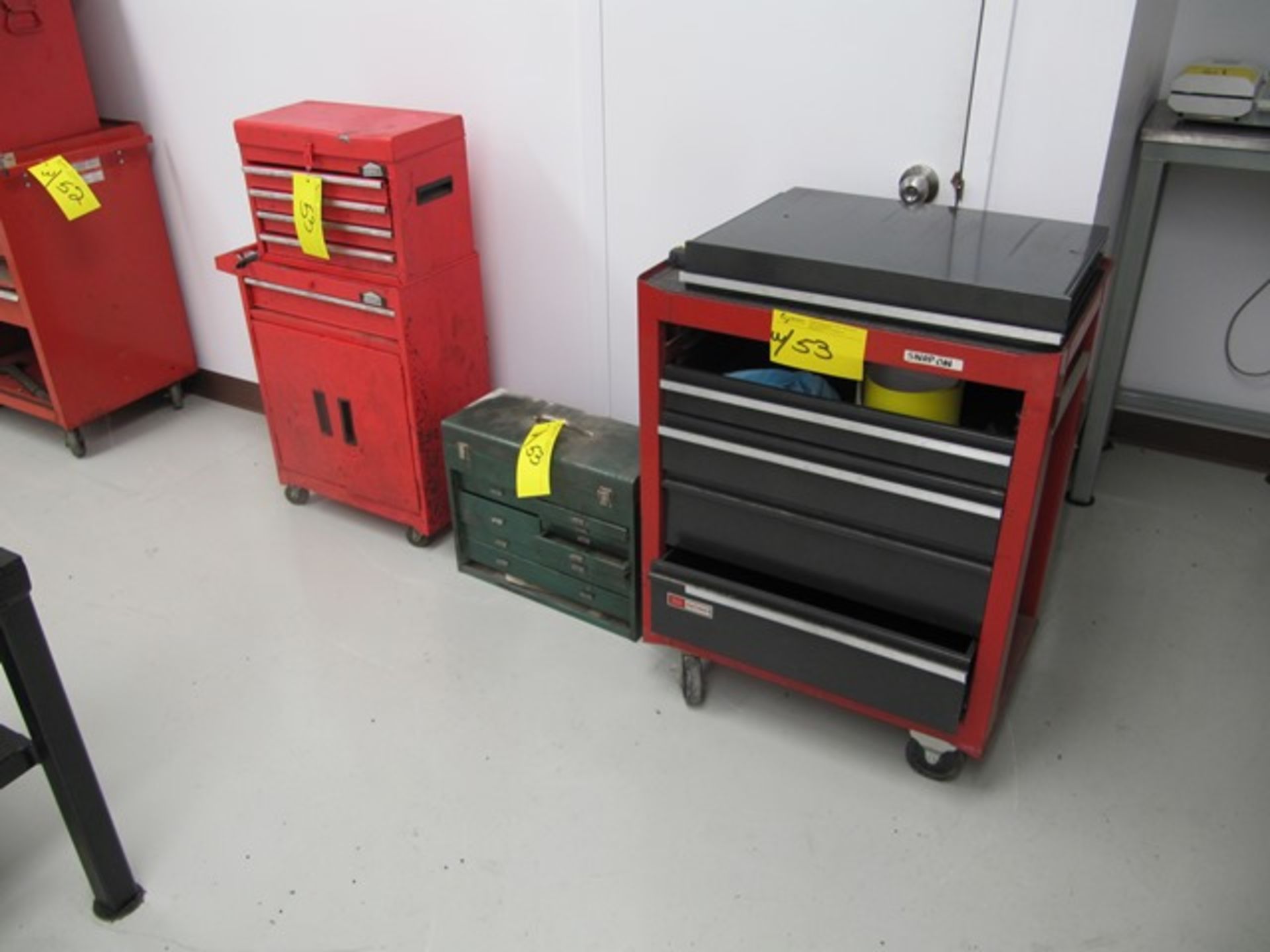 LOT 3 ASST. JOBMATE 5 & 6 DR. TOOL CABINETS, TOOL BOXES, ETC.  (BEAUCEVILLE)