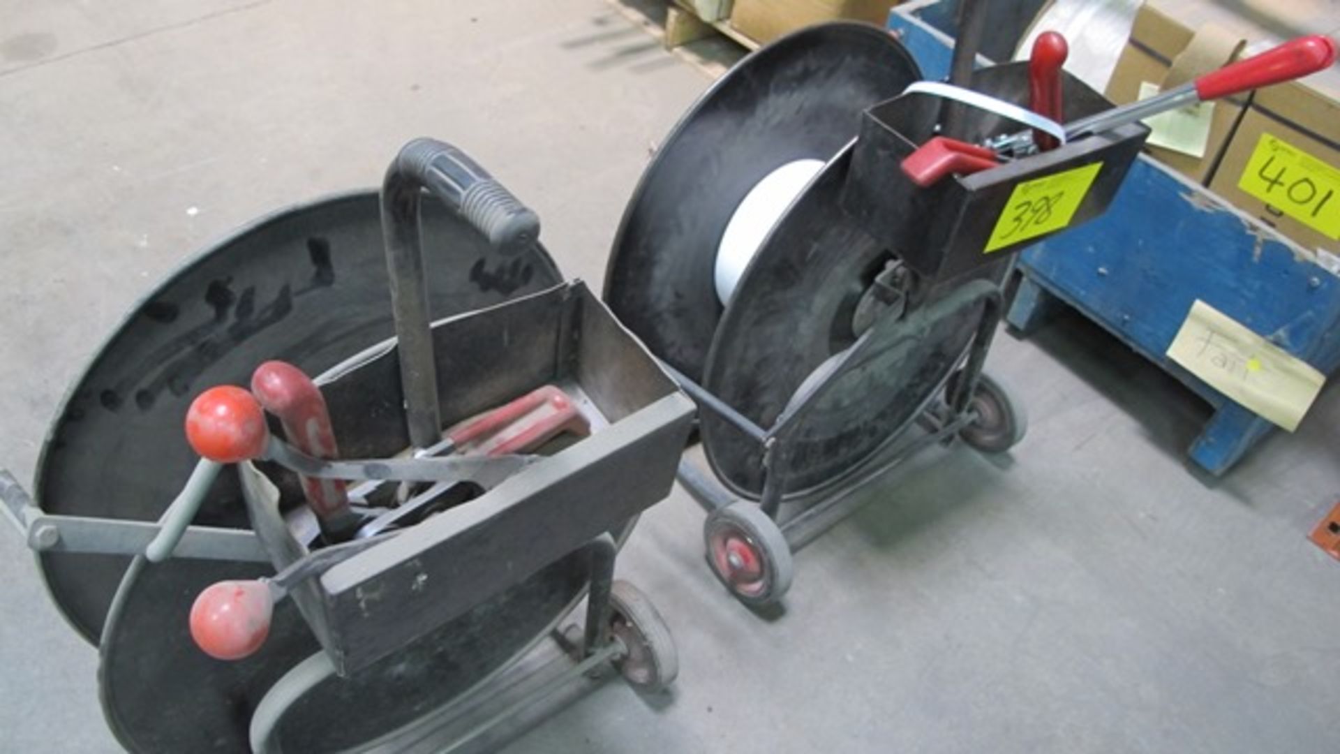 VINYL STRAPPING CARTS W/TOOLS