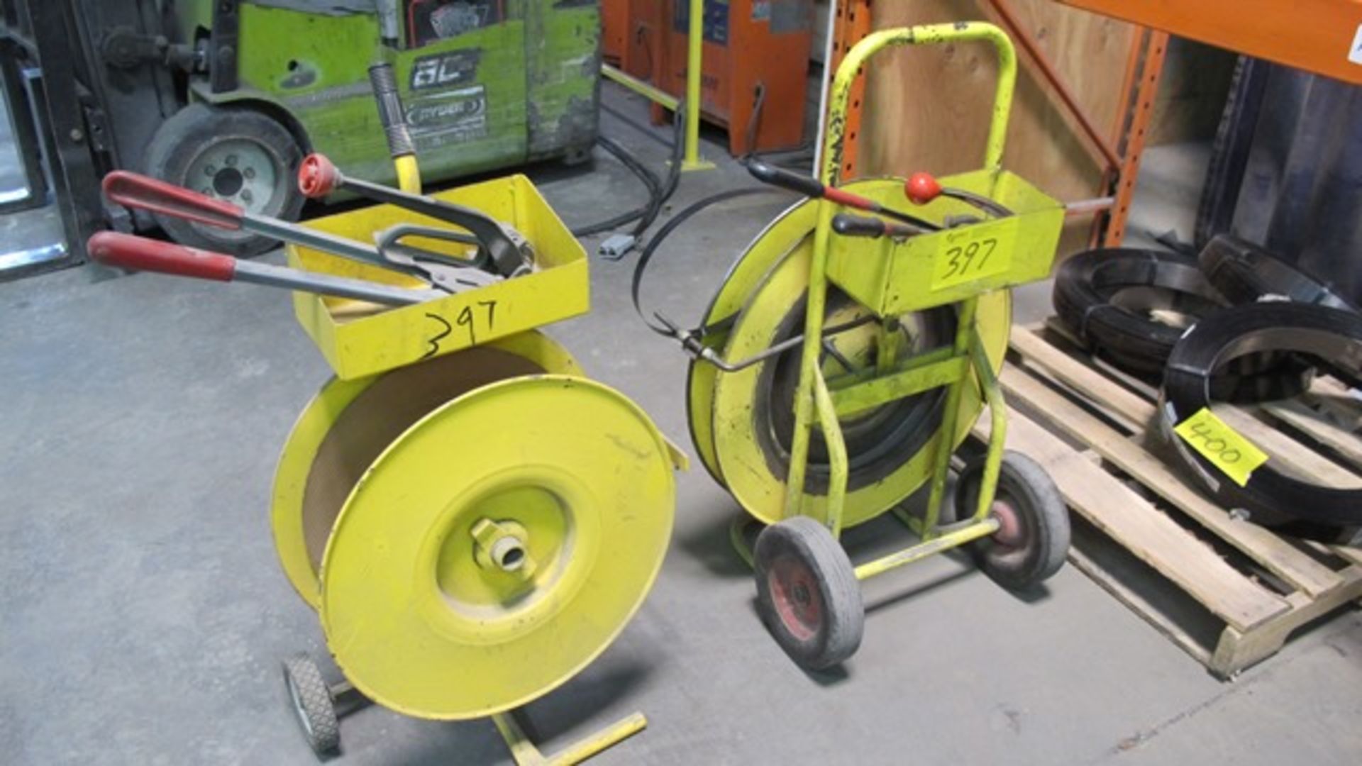 METAL STRAPPING CARTS W/TOOLS