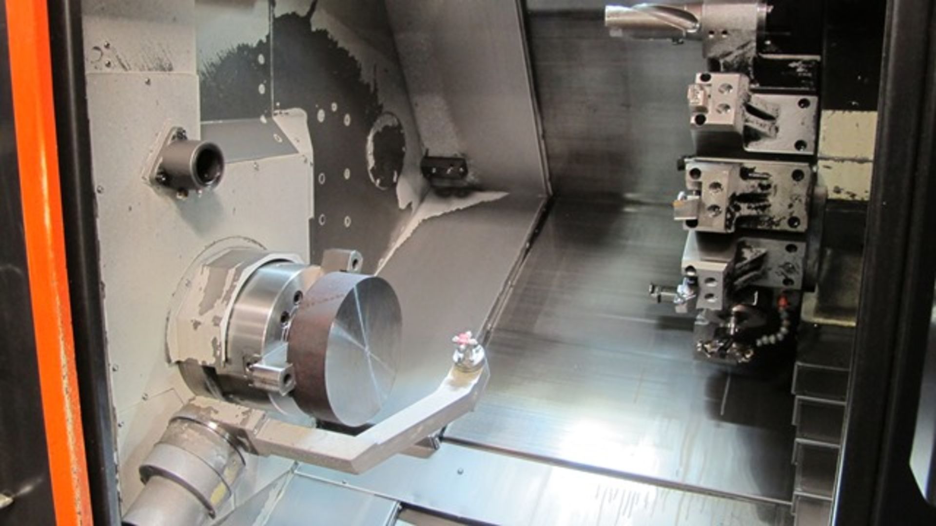 2011 MAZAK QUICK TURN 300M-II CNC TURNING CENTER WITH 10" CHUCK, 6 LIVE TOOLS, TAIL STOCK, S/ - Image 5 of 6