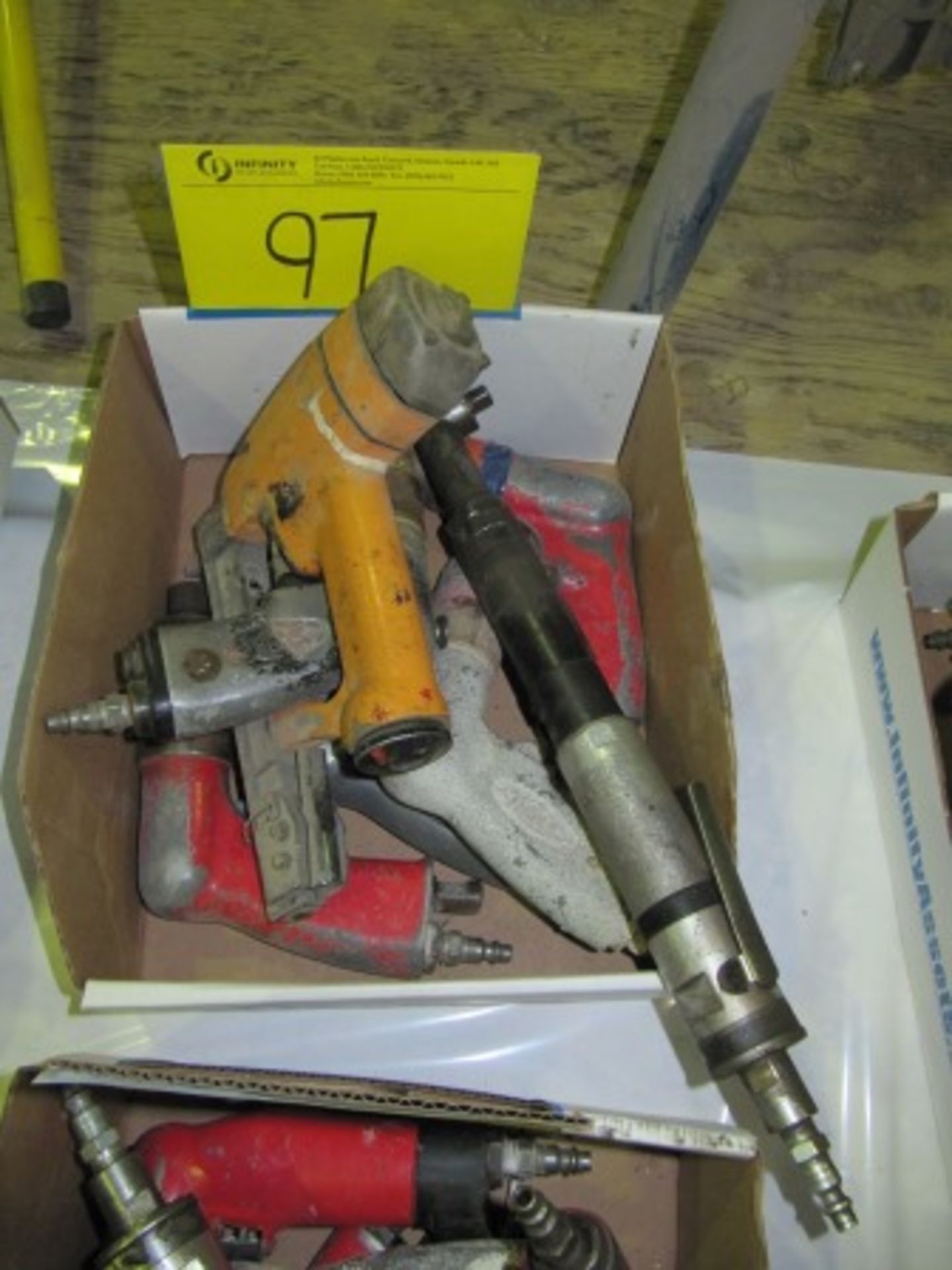 ASST. CP, SOUIX PNEW SCREW GUNS, STAPLER GUN. ETC. (1 BOX)