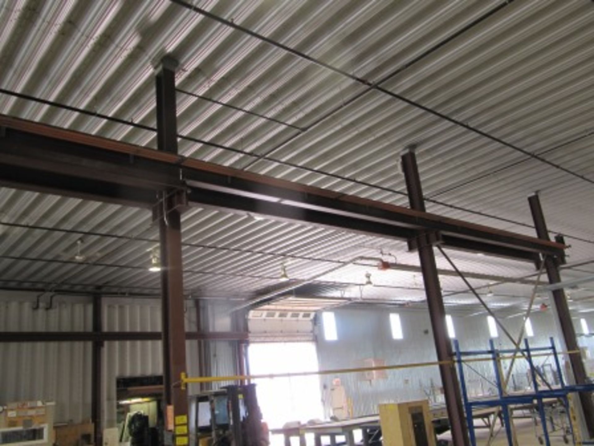 140' APPROX. STEEL I-BEAM RUNWAY W/BUZZ BAR (DELAYED DELIVERY)