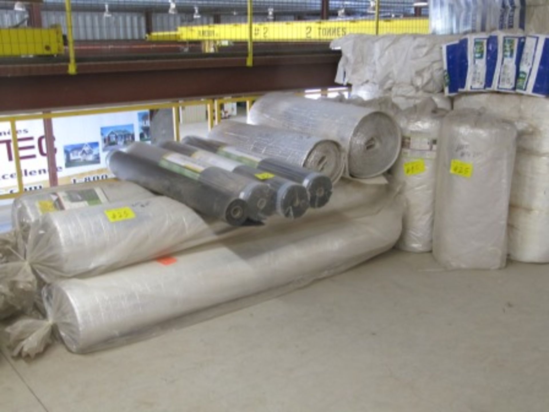 LOT ASST. DELTA VENT S-PLUS, AYR-FOIL 1,500 SQ.' ROLLS ACOUSTICAL ROLLS, ETC.  (NORTH MIEZZANINE)