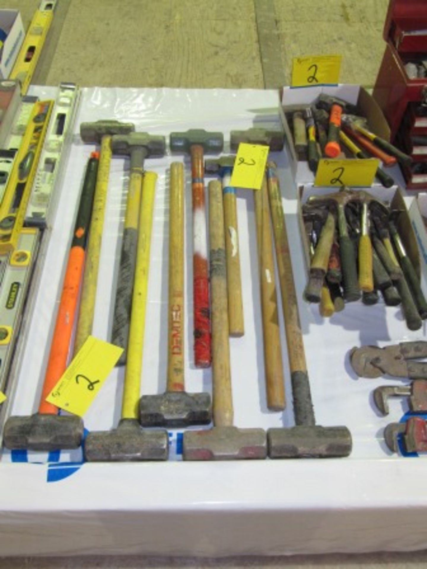 LOT ASST. SLEDGE HAMMERS, HAMMERS, ETC.