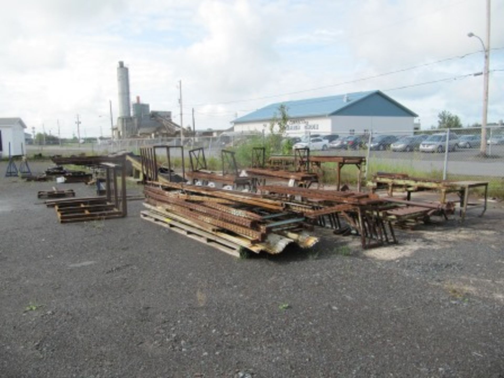 LOT ASST. SCRAP STEEL, RACKS, TABLES, ETC. (NO BUCKET)